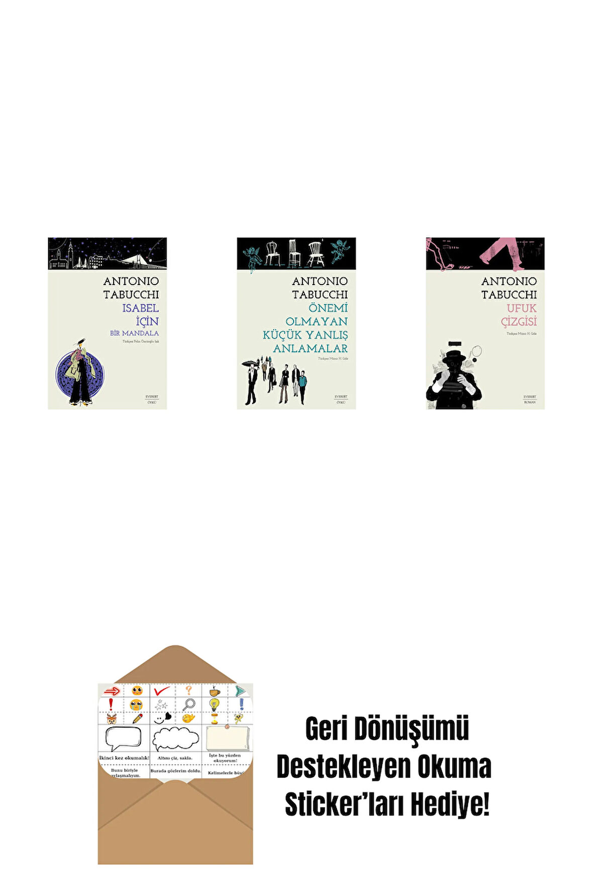 Isabel İçin Bir Mandala + Önemi Olmayan Küçük Yanlış Anlamalar + Ufuk Çizgisi + Okuma Sticker'ları