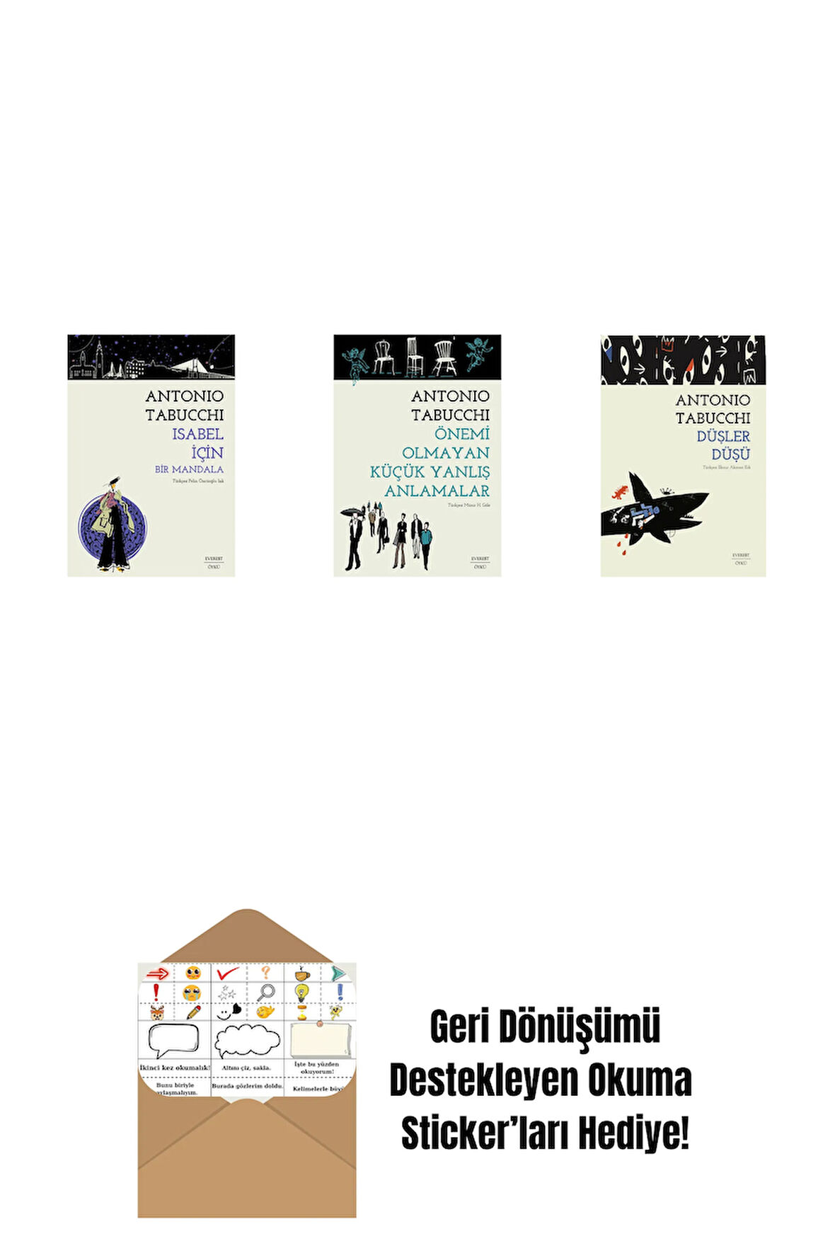 Isabel İçin Bir Mandala + Önemi Olmayan Küçük Yanlış Anlamalar + Düşler Düşü + Okuma Sticker'ları