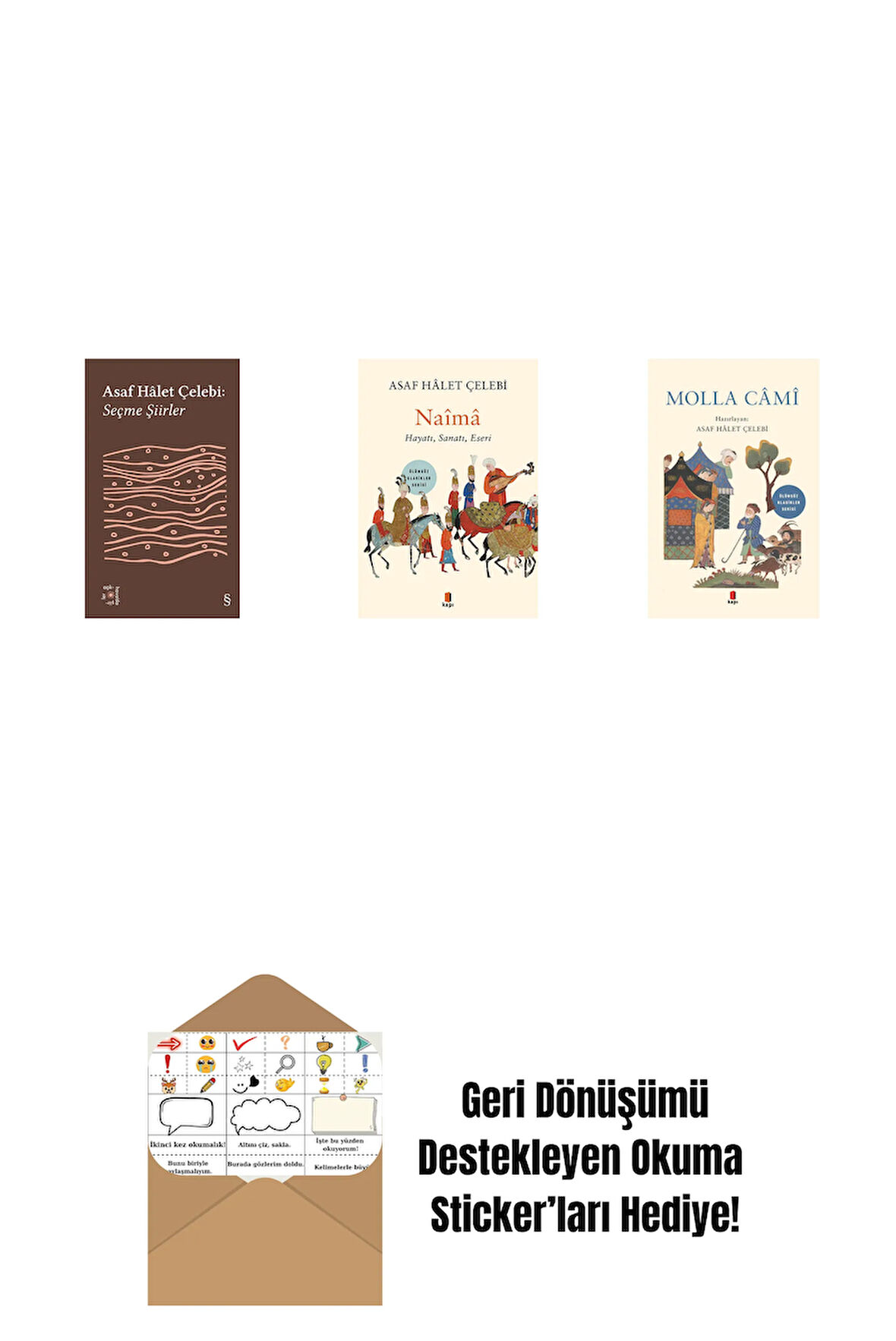 Everest Açıkhava 35 - Seçme Şiirler + Naîmâ + Molla Câmî + Okuma Sticker'ları