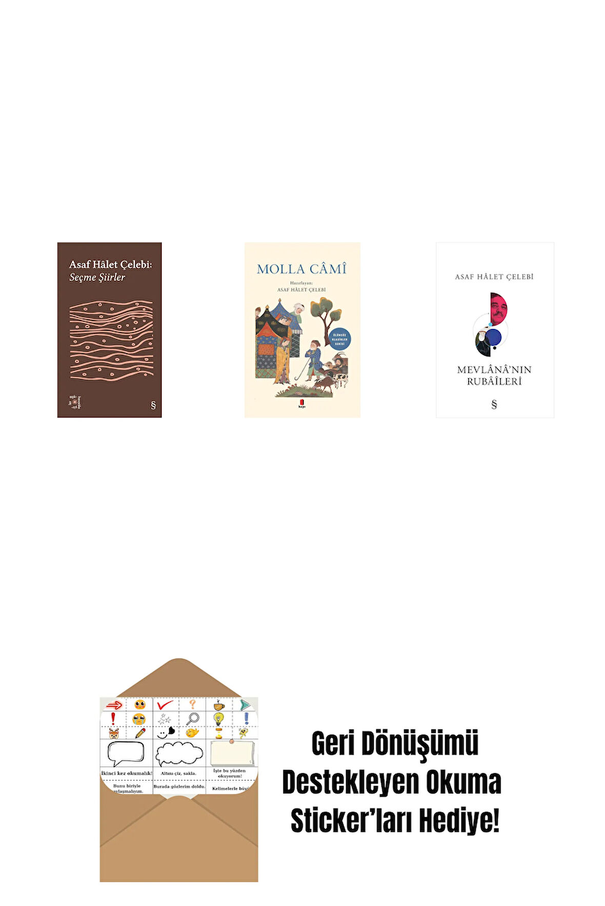 Everest Açıkhava 35 - Seçme Şiirler + Molla Câmî + Mevlana'nın Rubaileri + Okuma Sticker'ları