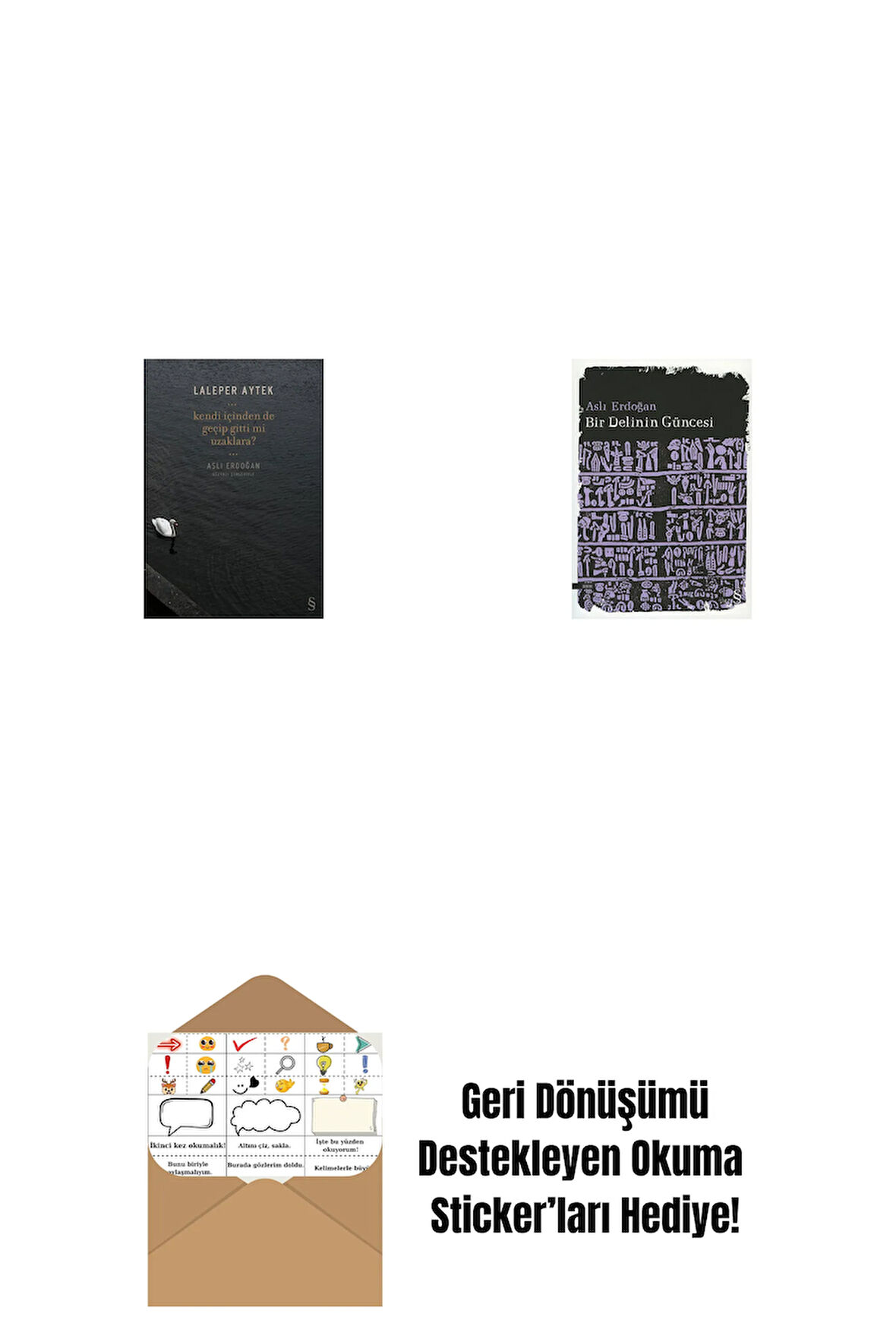 Kendi İçinden de Geçip Gitti mi Uzaklara? + Bir Delinin Güncesi + Okuma Sticker'ları