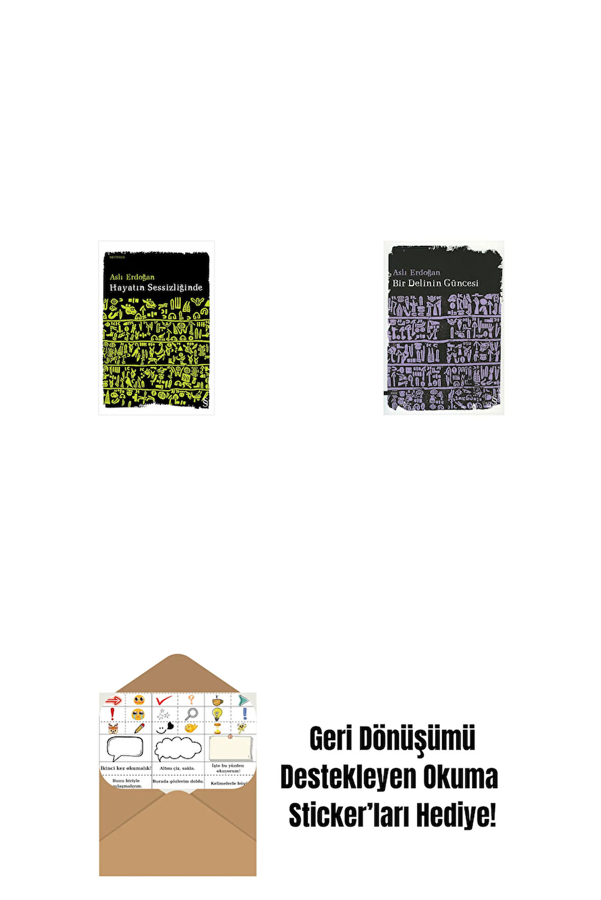 Hayatın Sessizliğinde + Bir Delinin Güncesi + Okuma Sticker'ları