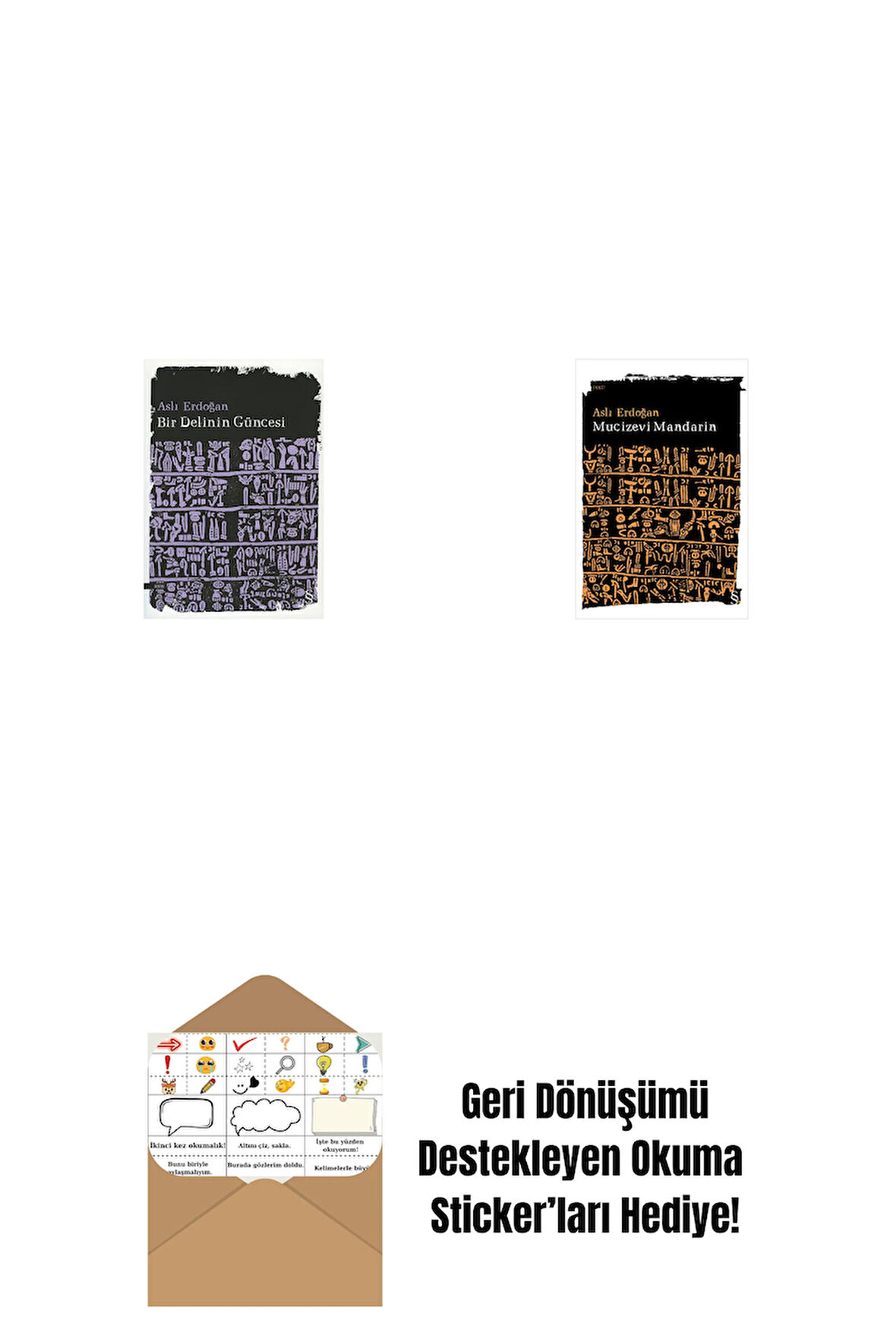 Bir Delinin Güncesi + Mucizevi Mandarin + Okuma Sticker'ları