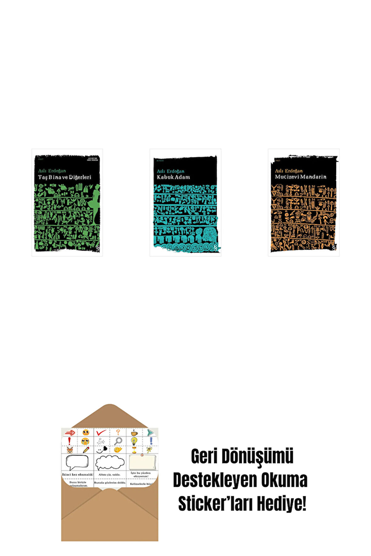 Taş Bina ve Diğerleri + Kabuk Adam + Mucizevi Mandarin + Okuma Sticker'ları