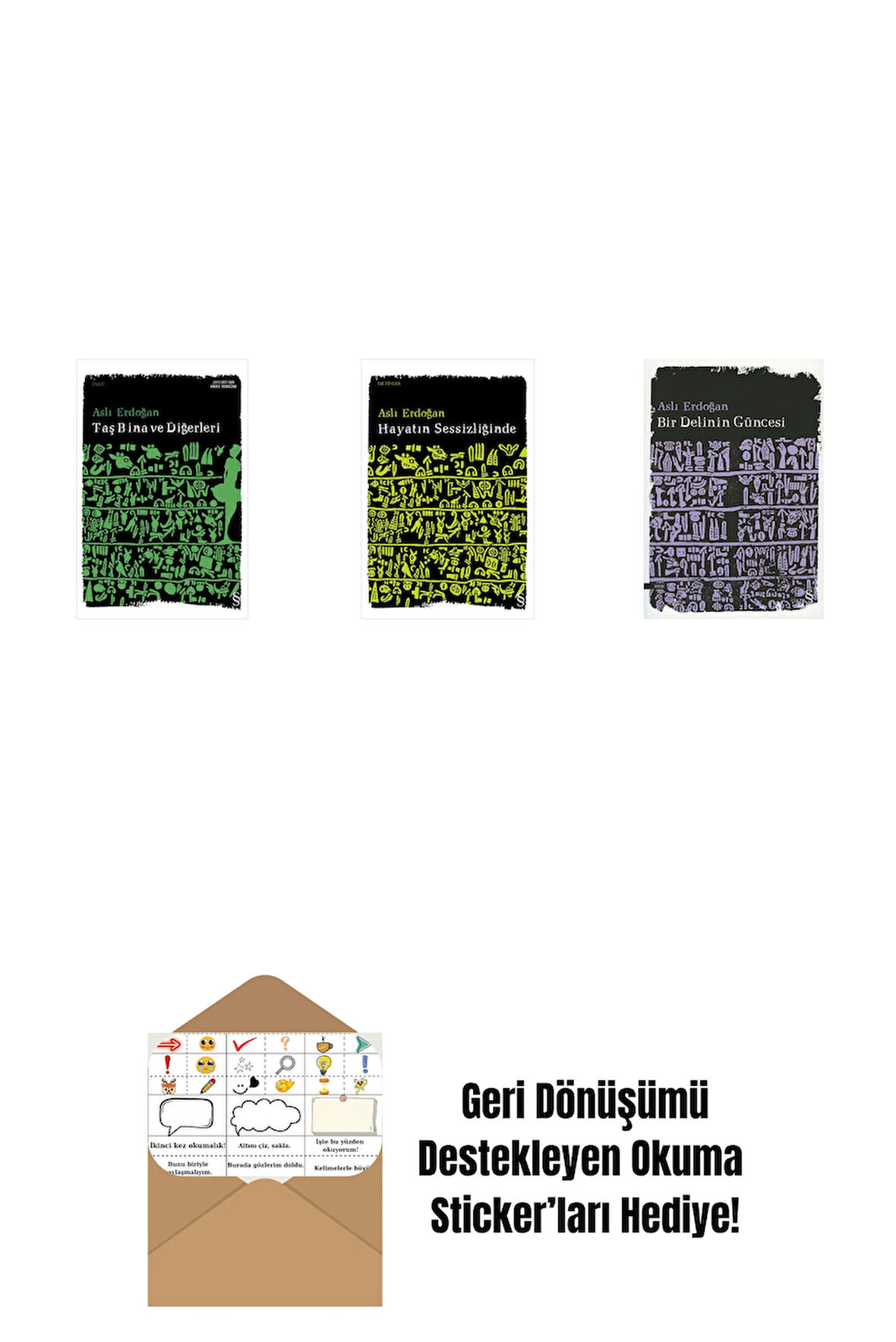 Taş Bina ve Diğerleri + Hayatın Sessizliğinde + Bir Delinin Güncesi + Okuma Sticker'ları