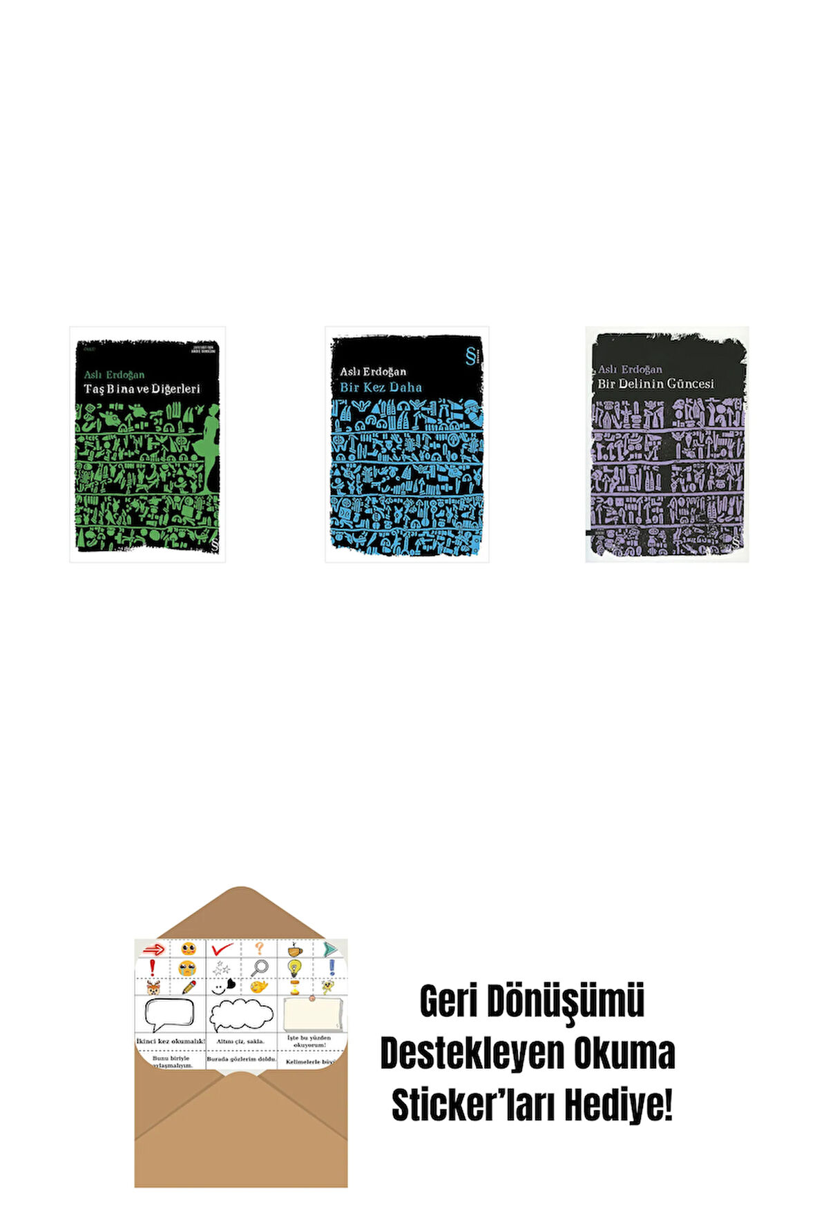 Taş Bina ve Diğerleri + Bir Kez Daha + Bir Delinin Güncesi + Okuma Sticker'ları