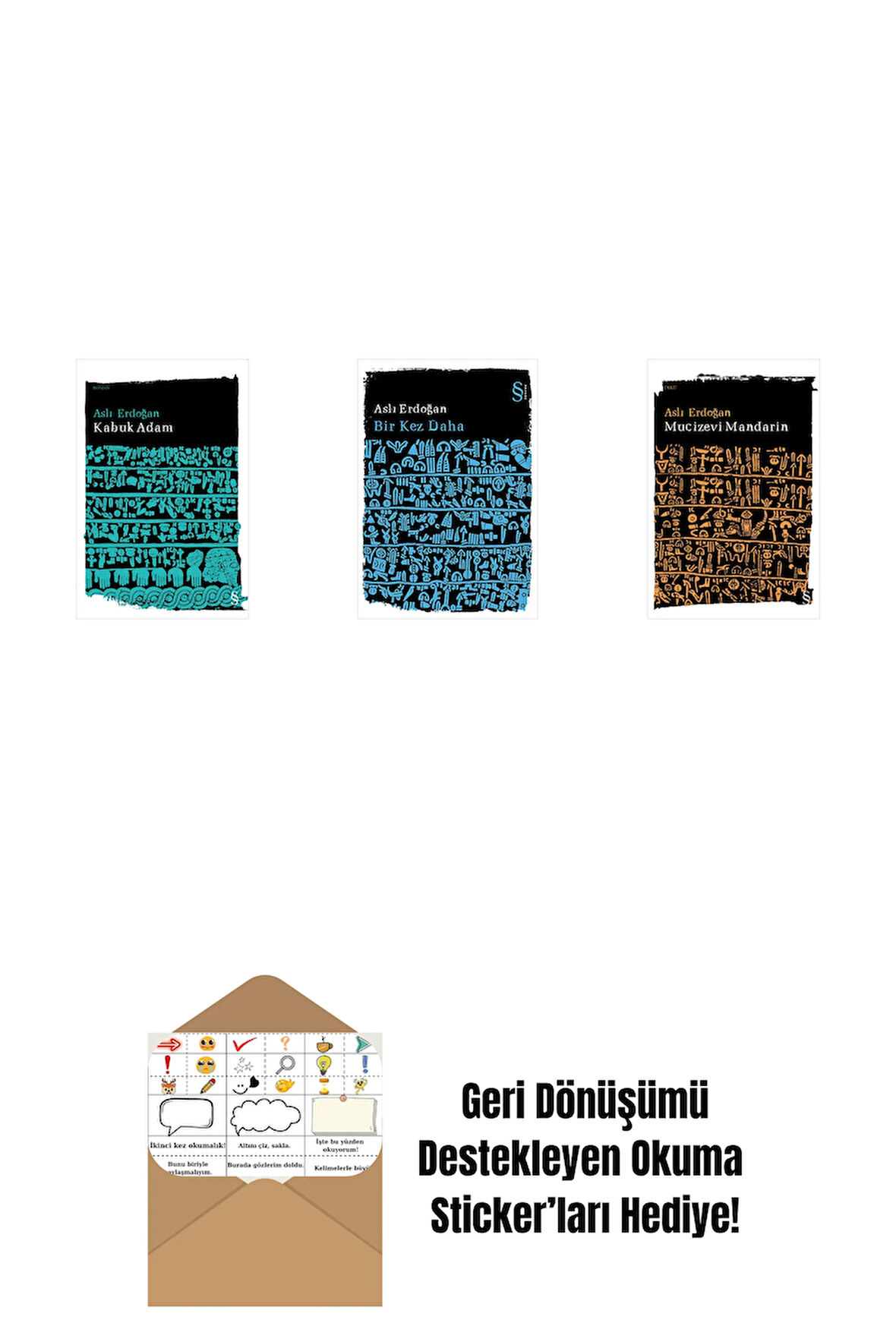 Kabuk Adam + Bir Kez Daha + Mucizevi Mandarin + Okuma Sticker'ları