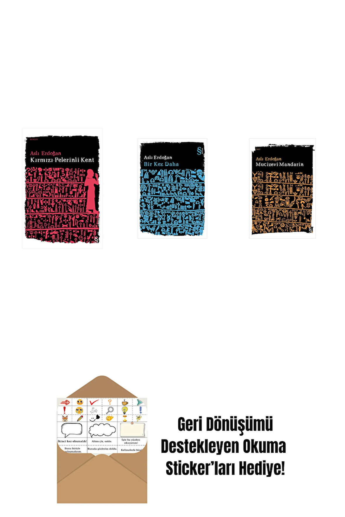 Kırmızı Pelerinli Kent + Bir Kez Daha + Mucizevi Mandarin + Okuma Sticker'ları