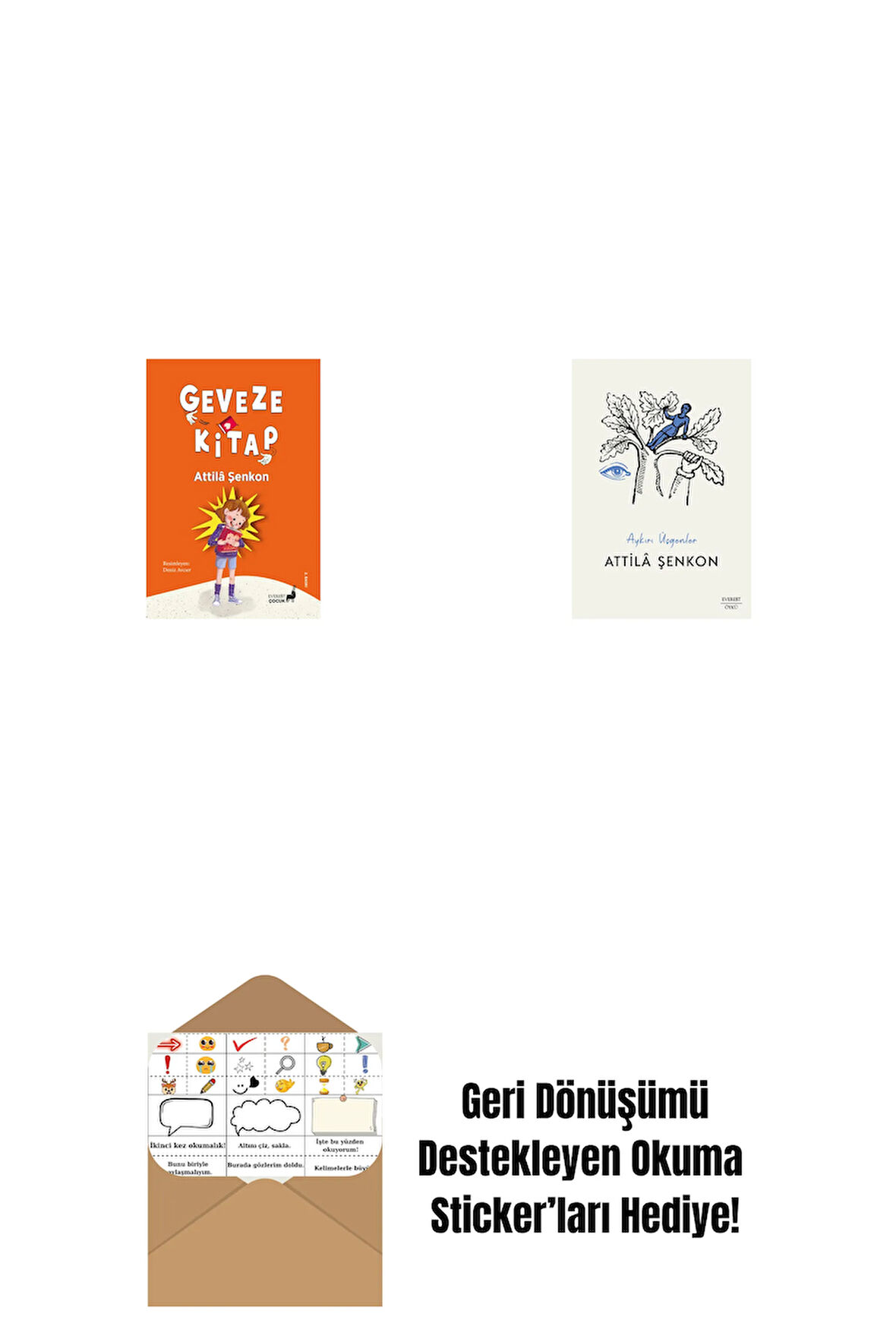 Geveze Kitap + Aykırı Üçgenler + Okuma Sticker'ları