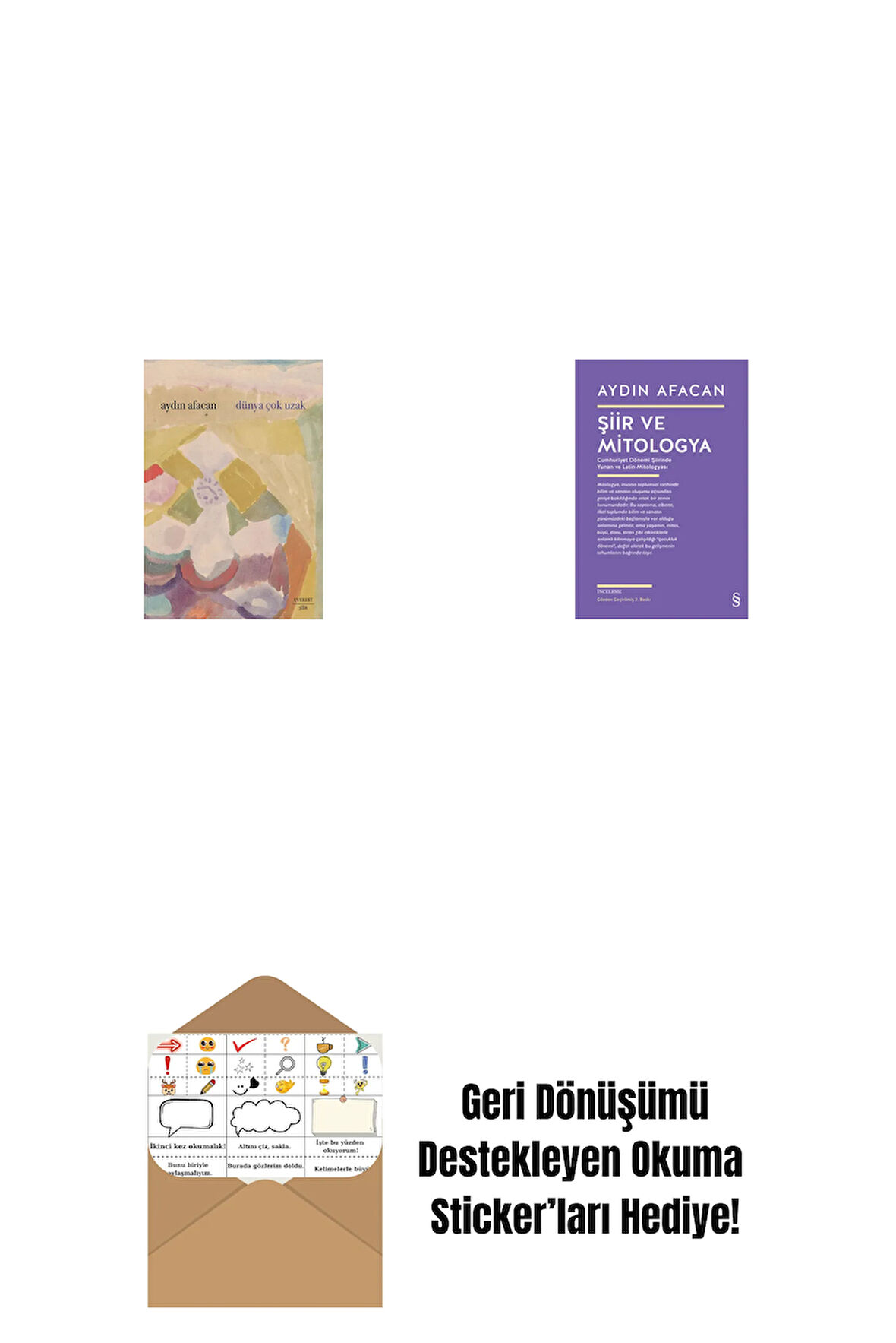 Dünya Çok Uzak + Şiir ve Mitologya + Okuma Sticker'ları