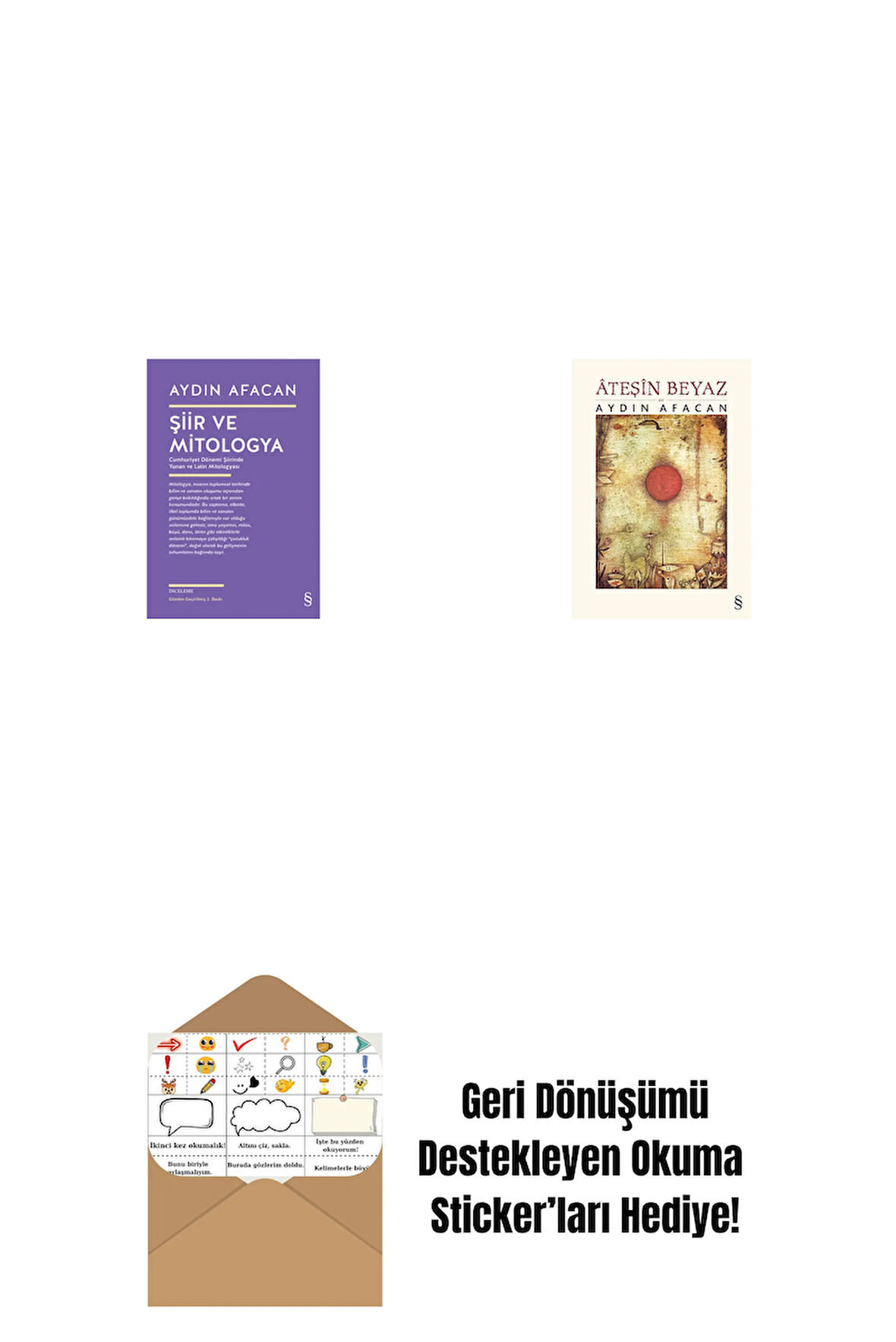 Şiir ve Mitologya + Ateşin Beyaz + Okuma Sticker'ları