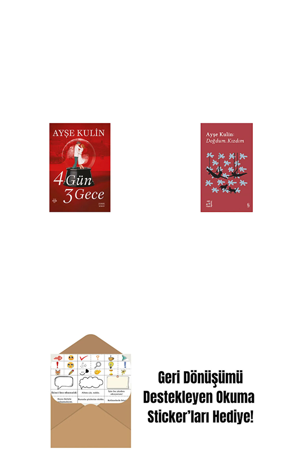 4 Gün 3 Gece + Everest Açıkhava 19 - Doğdum. Kızdım + Okuma Sticker'ları