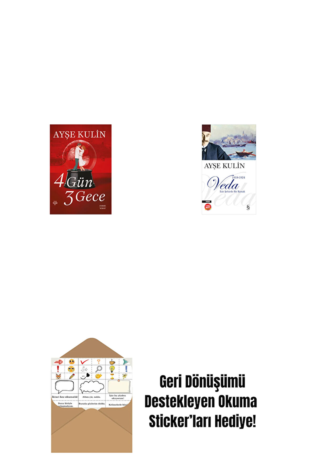 4 Gün 3 Gece + Veda (Midi Boy) + Okuma Sticker'ları