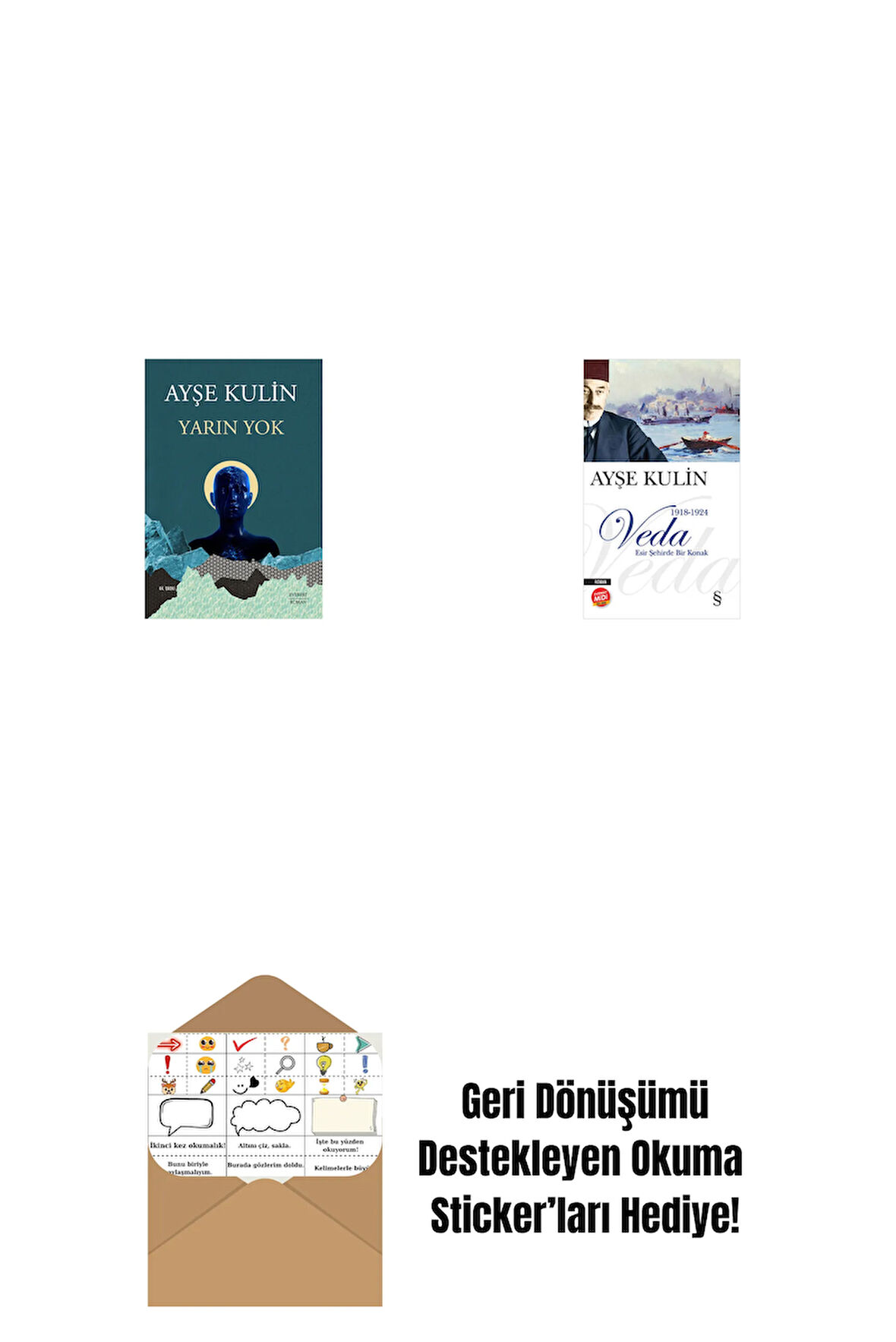 Yarın Yok + Veda (Midi Boy) + Okuma Sticker'ları