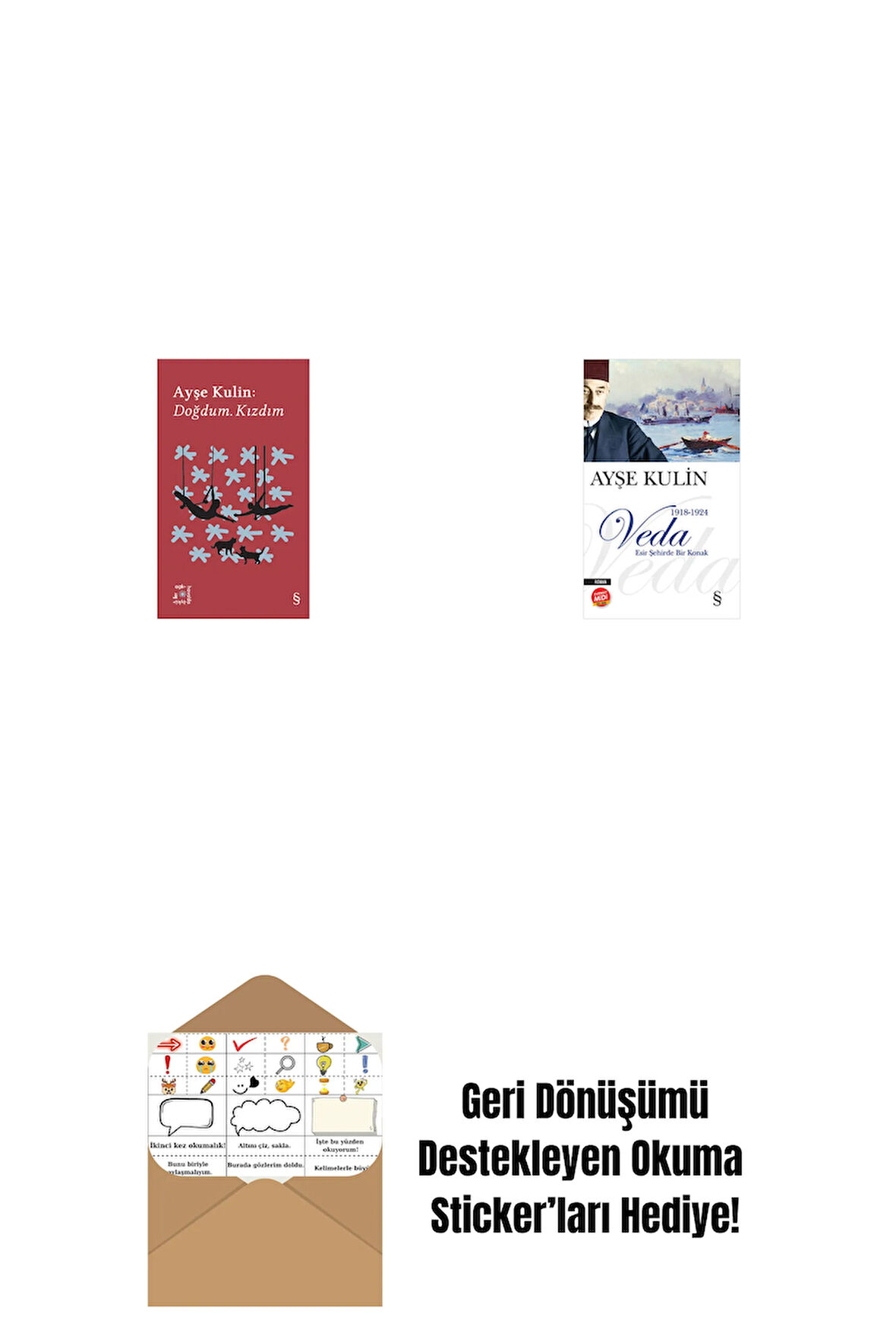 Everest Açıkhava 19 - Doğdum. Kızdım + Veda (Midi Boy) + Okuma Sticker'ları