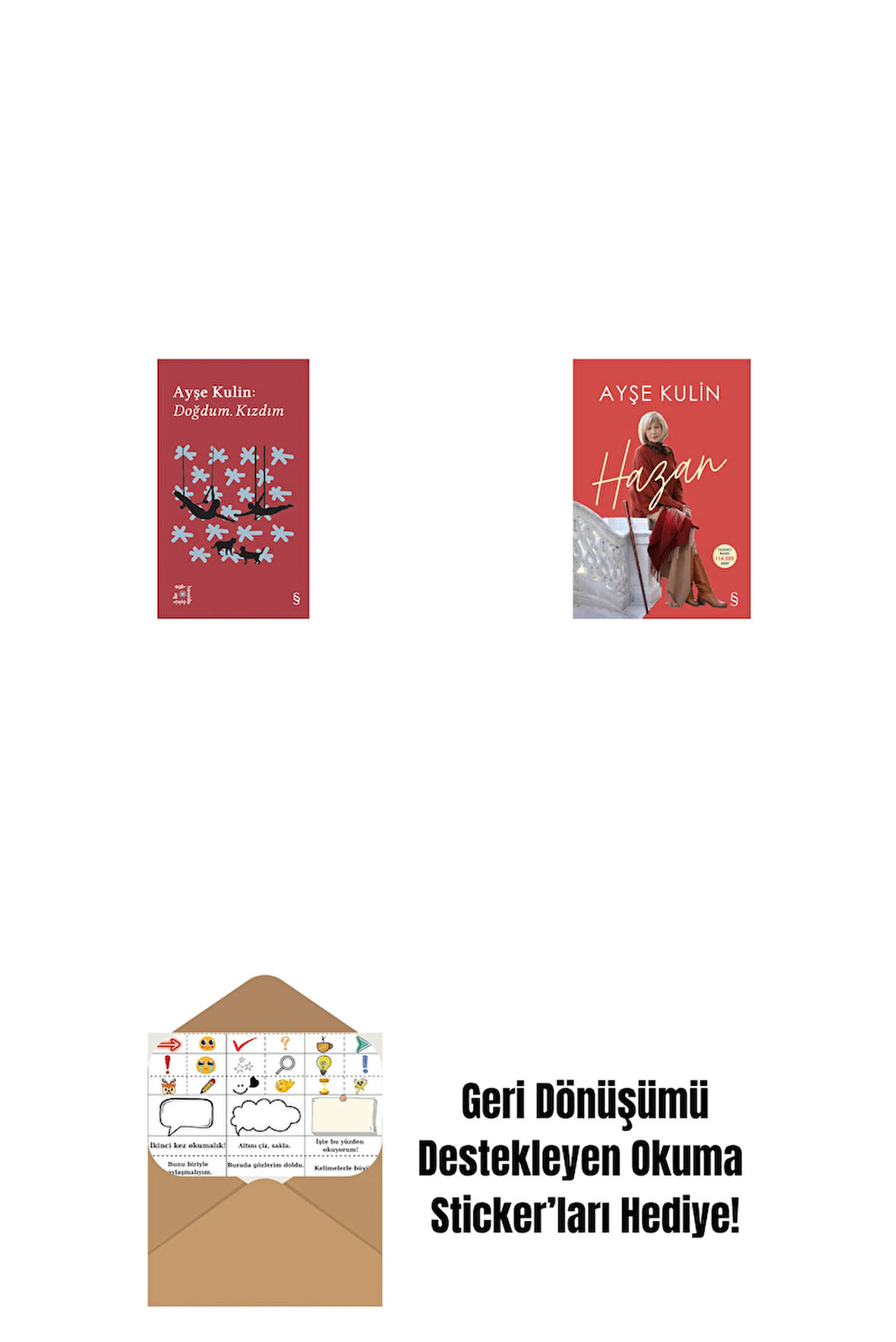 Everest Açıkhava 19 - Doğdum. Kızdım + Hazan + Okuma Sticker'ları