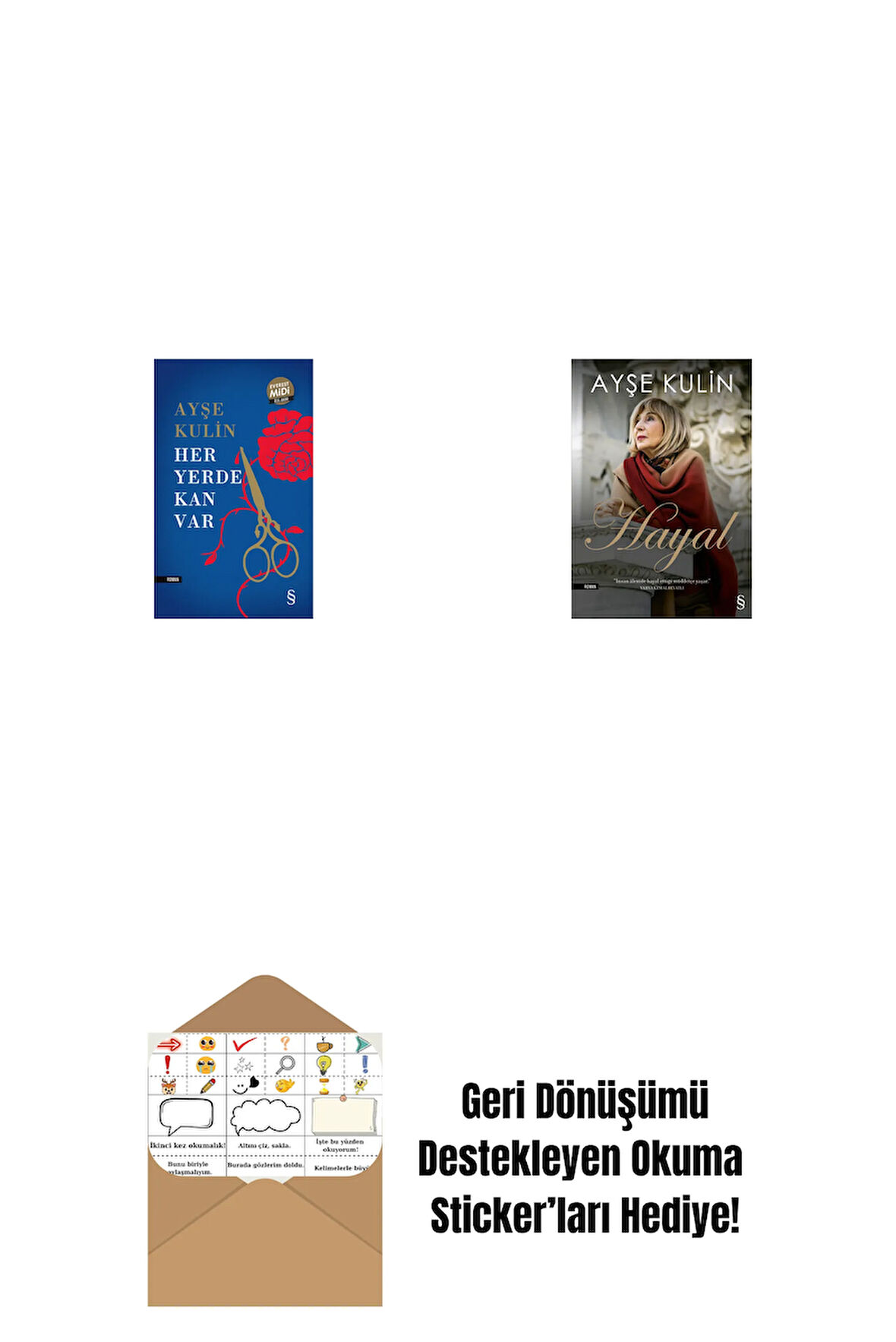 Her Yerde Kan Var (Midi Boy) + Hayal + Okuma Sticker'ları