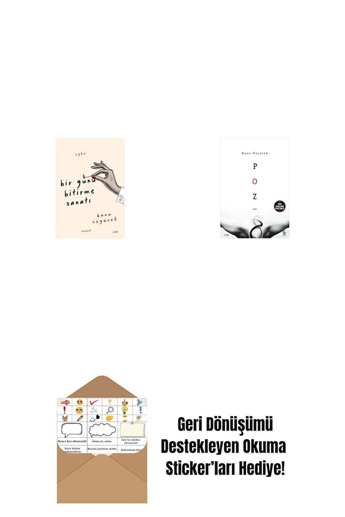 Bir Günü Bitirme Sanatı + Poz + Okuma Sticker'ları