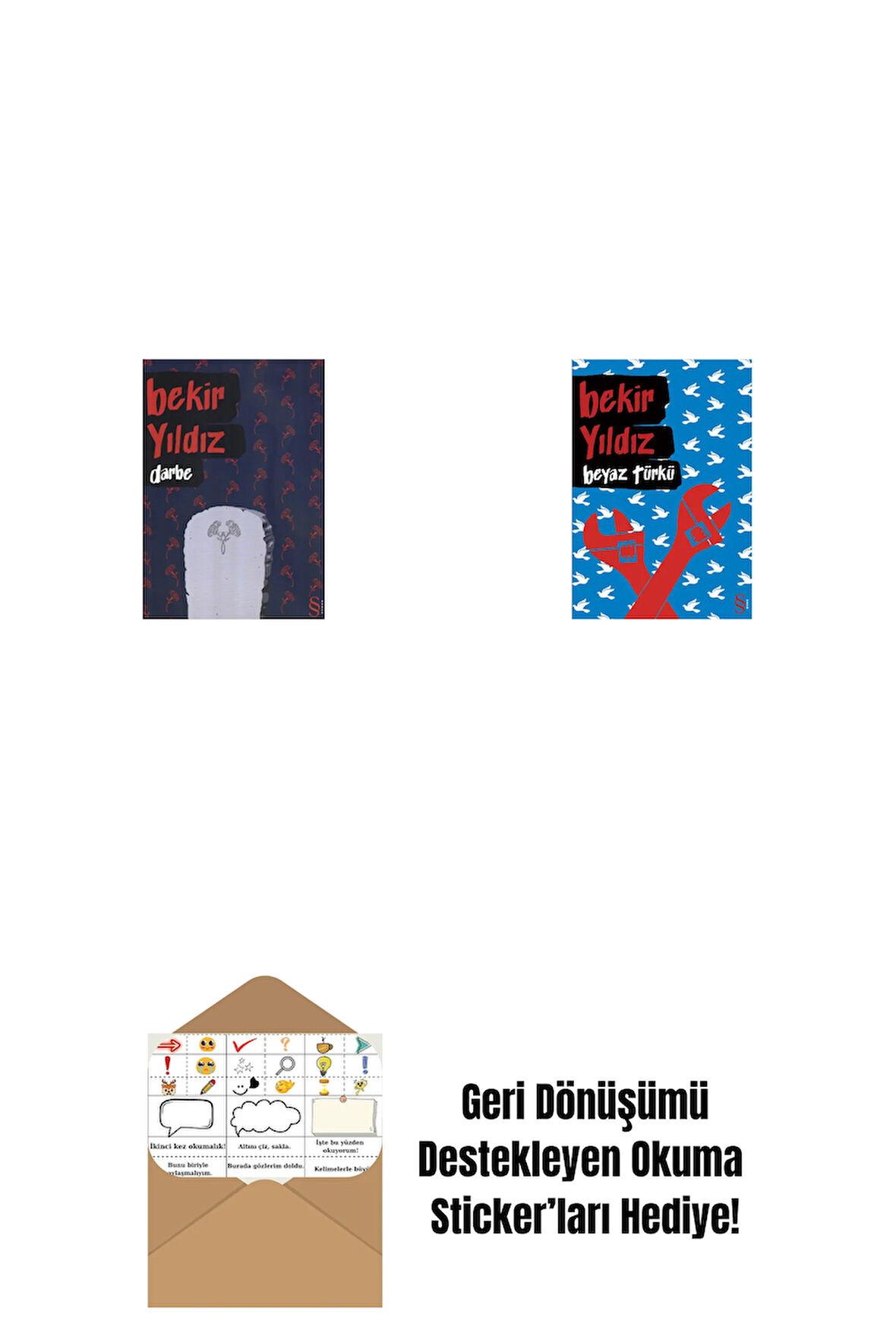 Darbe + Beyaz Türkü + Okuma Sticker'ları