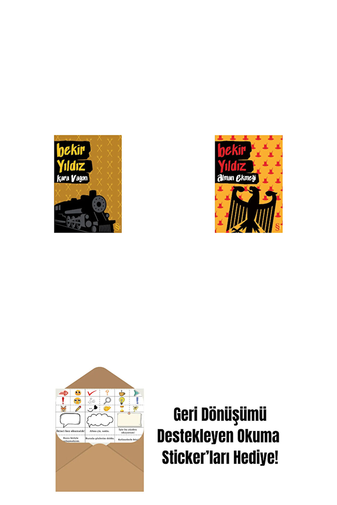Kara Vagon + Alman Ekmeği + Okuma Sticker'ları
