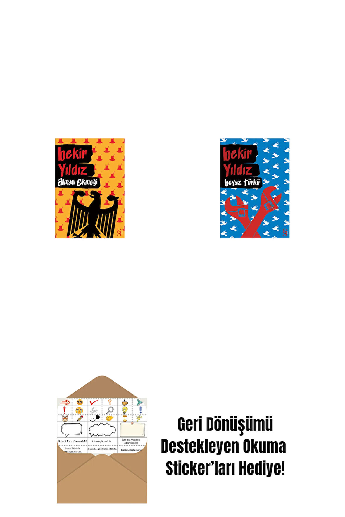 Alman Ekmeği + Beyaz Türkü + Okuma Sticker'ları