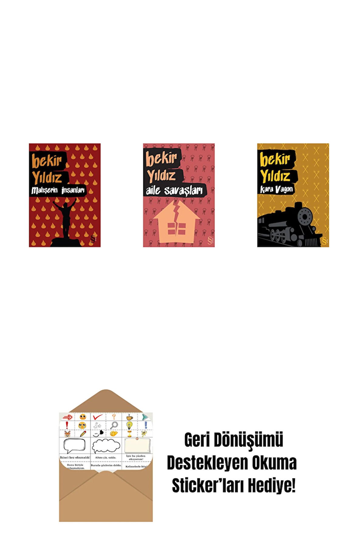 Mahşerin İnsanları + Aile Savaşları + Kara Vagon + Okuma Sticker'ları