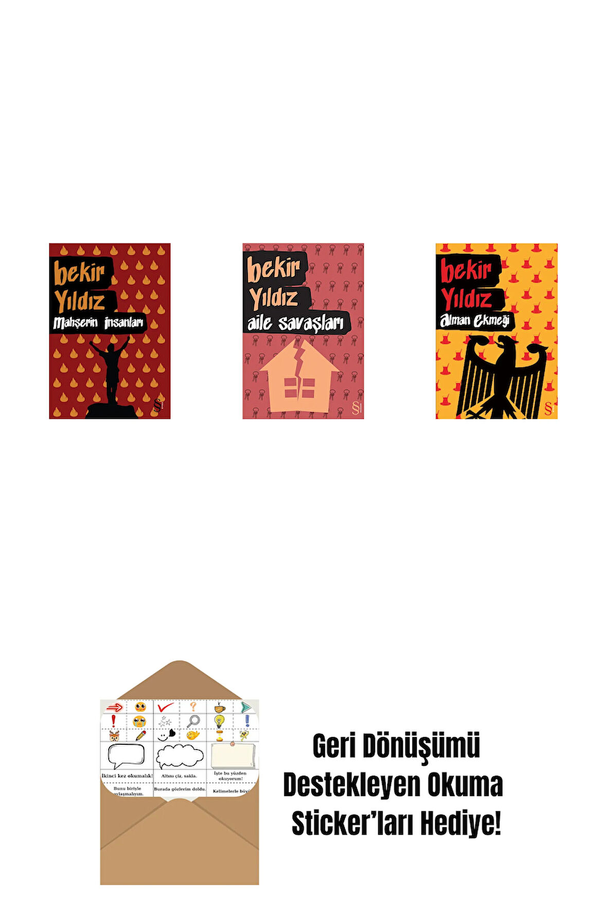 Mahşerin İnsanları + Aile Savaşları + Alman Ekmeği + Okuma Sticker'ları