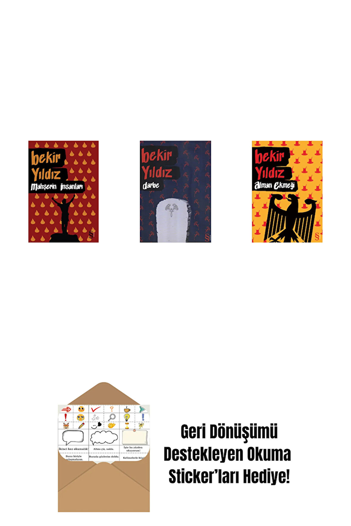 Mahşerin İnsanları + Darbe + Alman Ekmeği + Okuma Sticker'ları