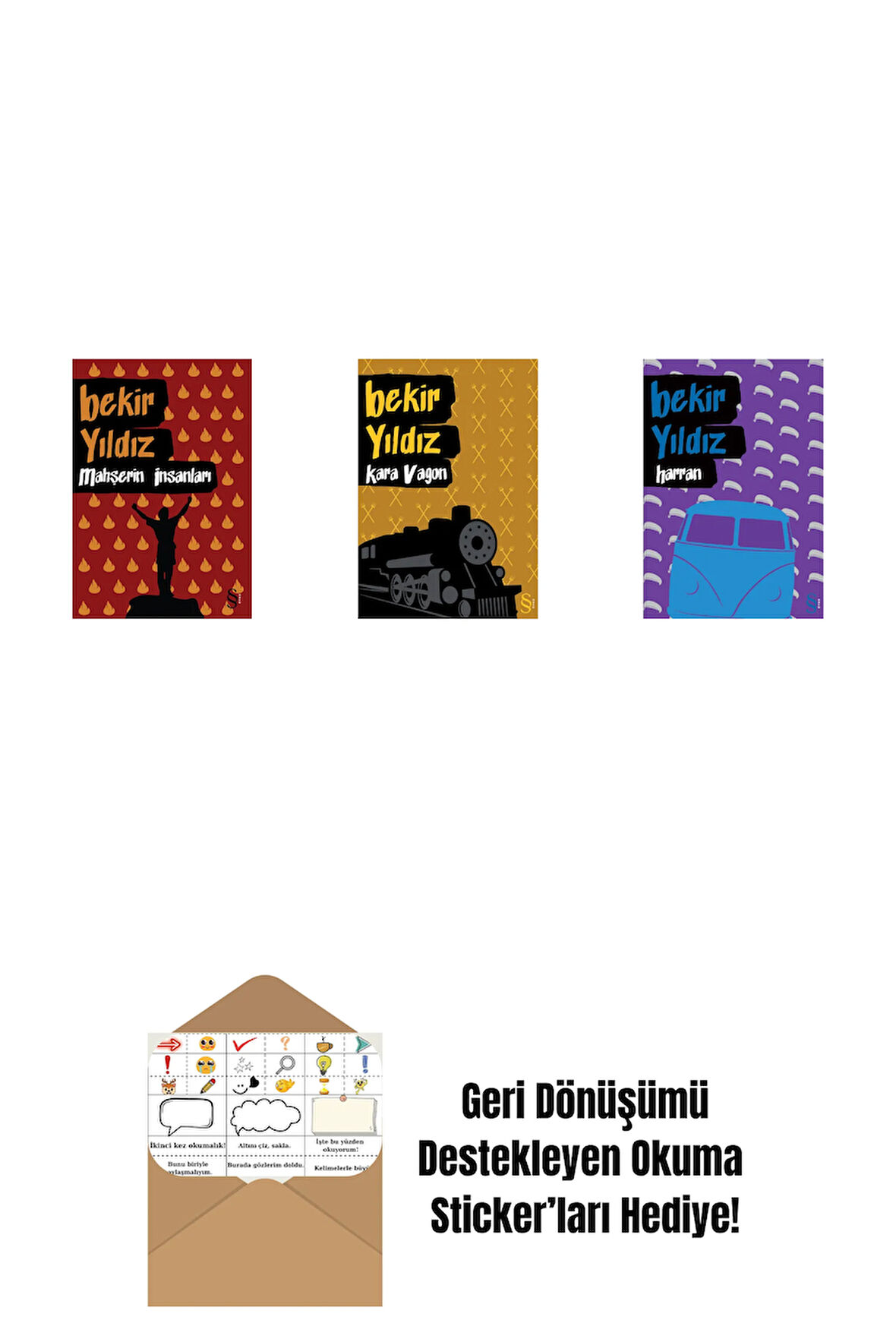 Mahşerin İnsanları + Kara Vagon + Harran + Okuma Sticker'ları