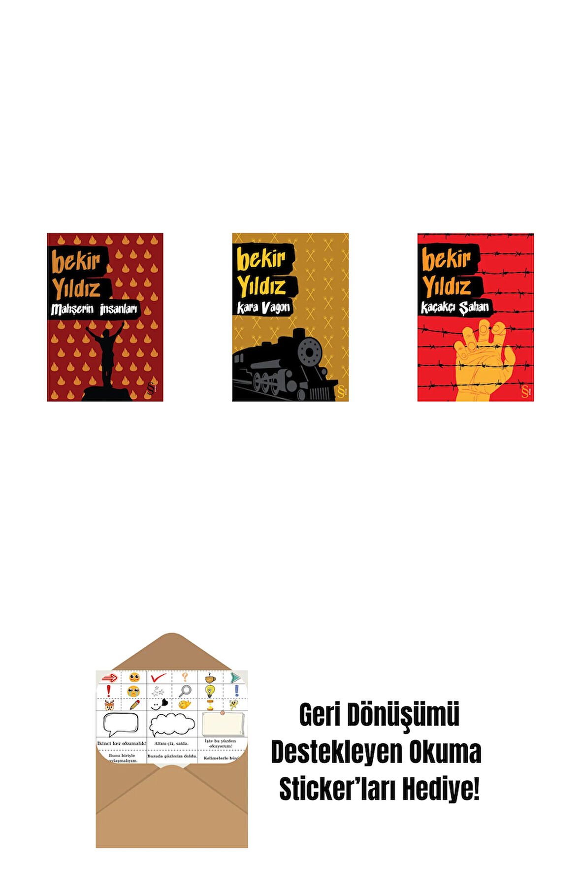 Mahşerin İnsanları + Kara Vagon + Kaçakçı Şahan + Okuma Sticker'ları