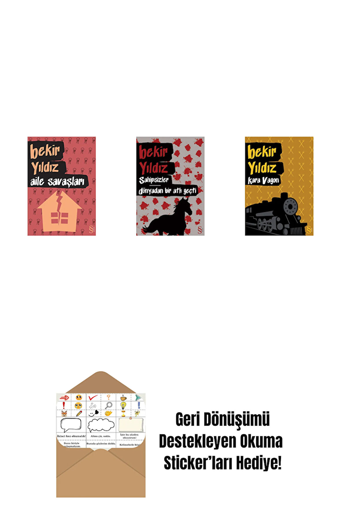 Aile Savaşları + Sahipsizler - Dünyadan Bir Atlı Geçti + Kara Vagon + Okuma Sticker'ları