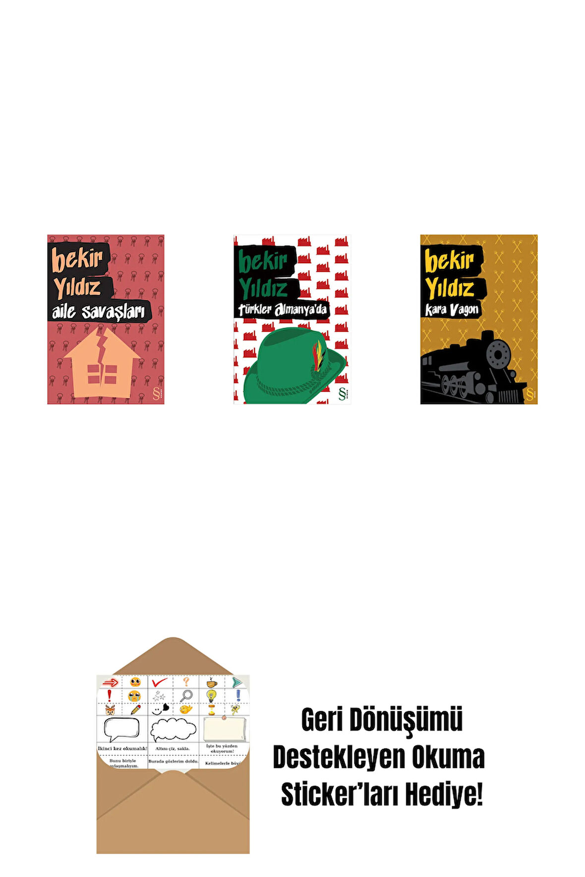 Aile Savaşları + Türkler Almanya'da + Kara Vagon + Okuma Sticker'ları
