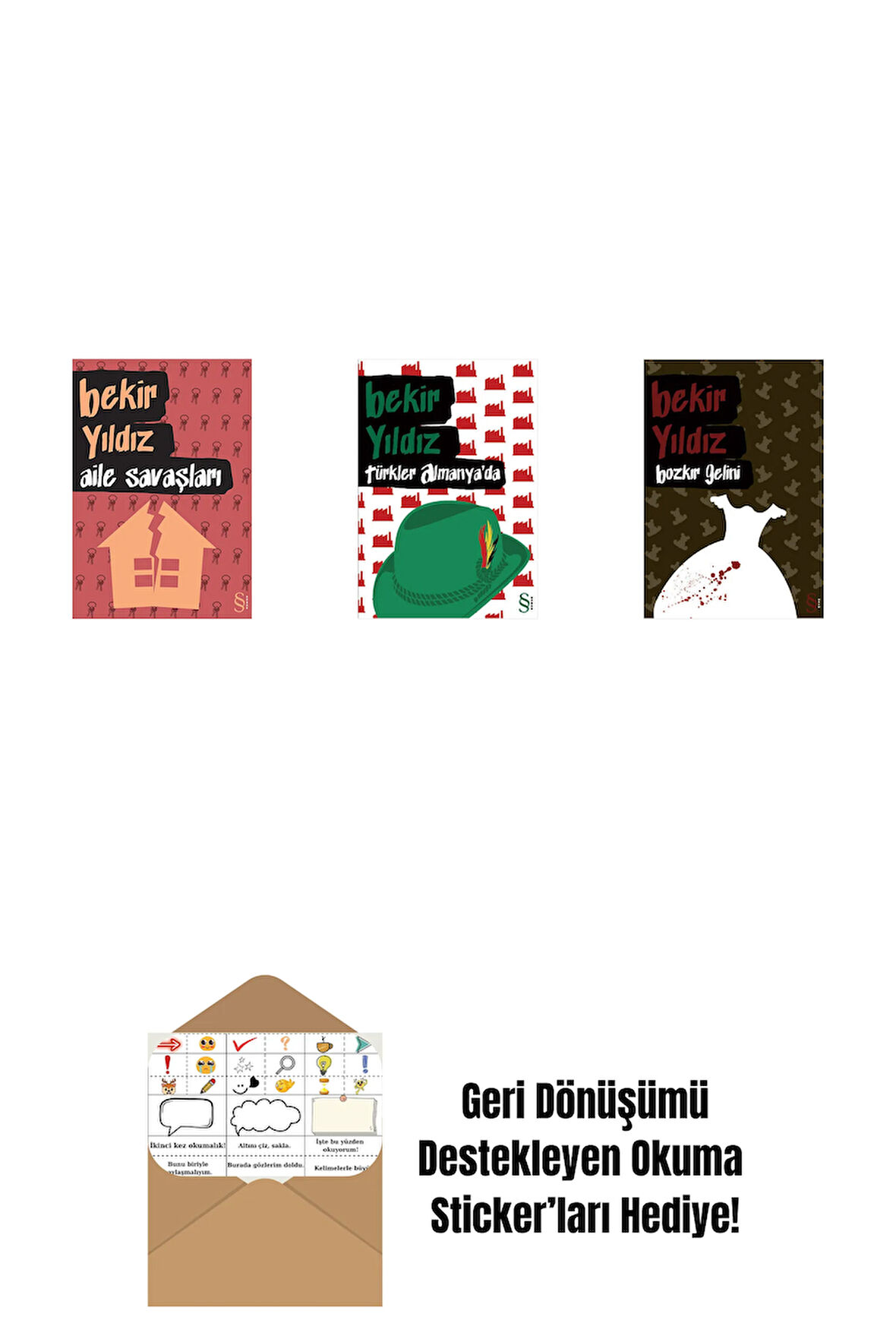 Aile Savaşları + Türkler Almanya'da + Bozkır Gelini + Okuma Sticker'ları