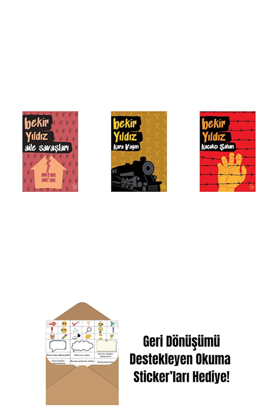 Aile Savaşları + Kara Vagon + Kaçakçı Şahan + Okuma Sticker'ları