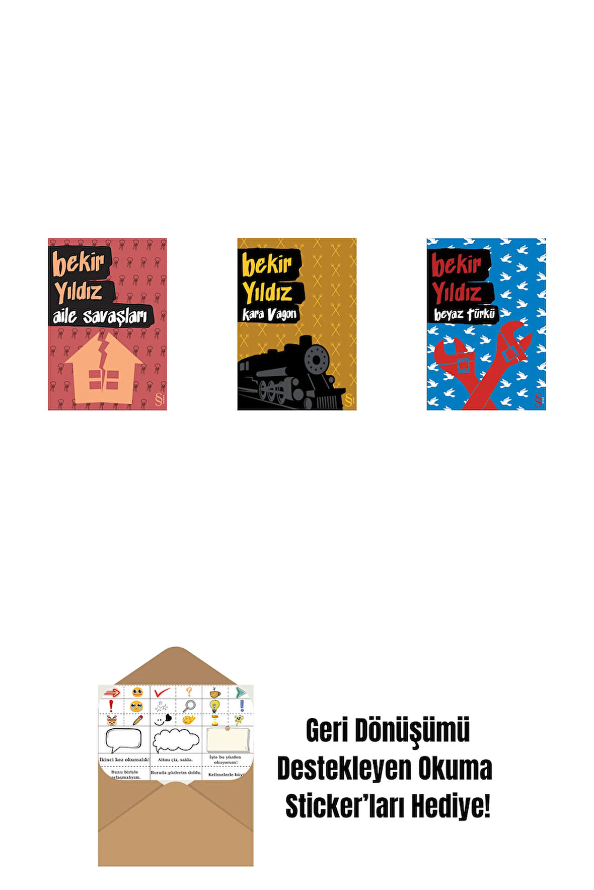 Aile Savaşları + Kara Vagon + Beyaz Türkü + Okuma Sticker'ları