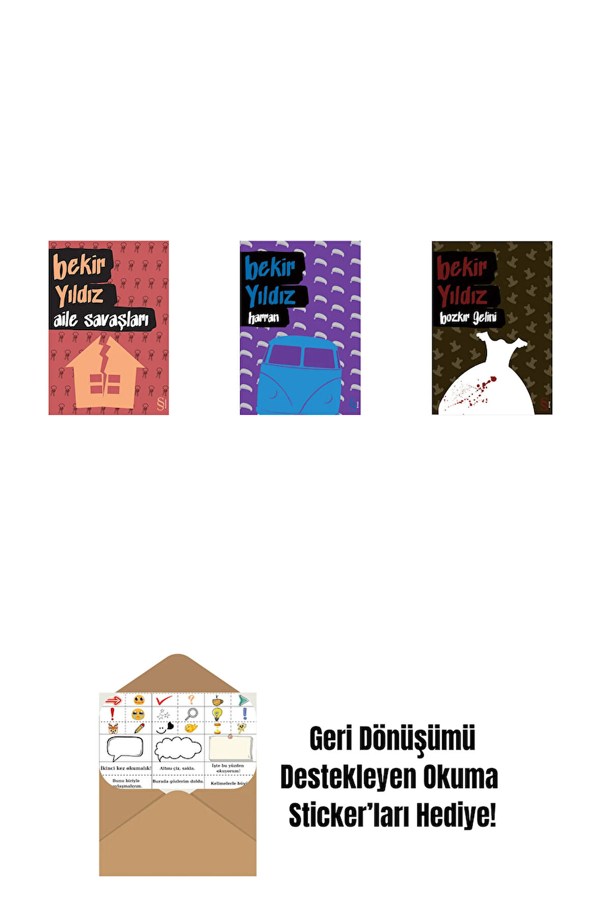 Aile Savaşları + Harran + Bozkır Gelini + Okuma Sticker'ları