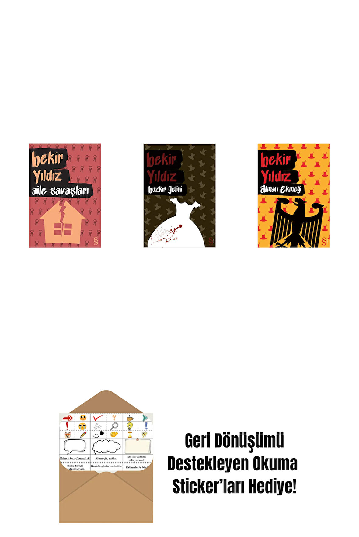 Aile Savaşları + Bozkır Gelini + Alman Ekmeği + Okuma Sticker'ları