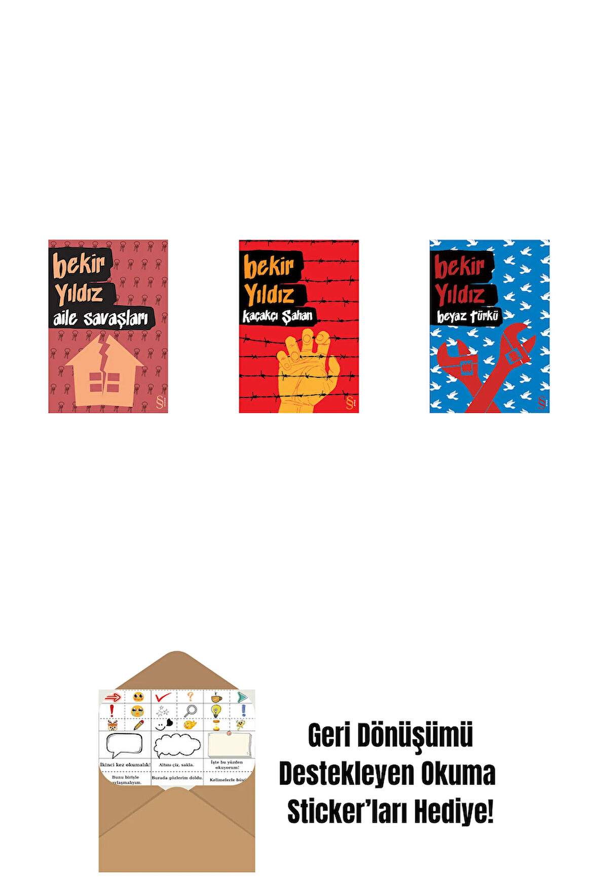 Aile Savaşları + Kaçakçı Şahan + Beyaz Türkü + Okuma Sticker'ları