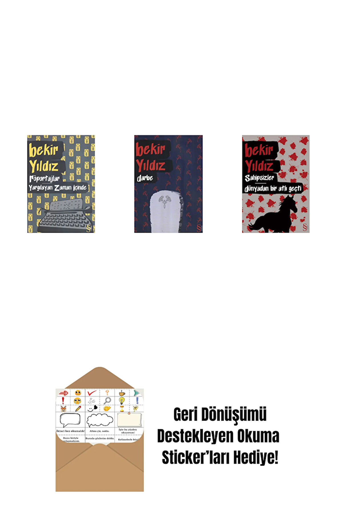 Röportajlar: Yargılayan Zaman İçinde + Darbe + Sahipsizler - Dünyadan Bir Atlı Geçti + Okuma Sticker'ları