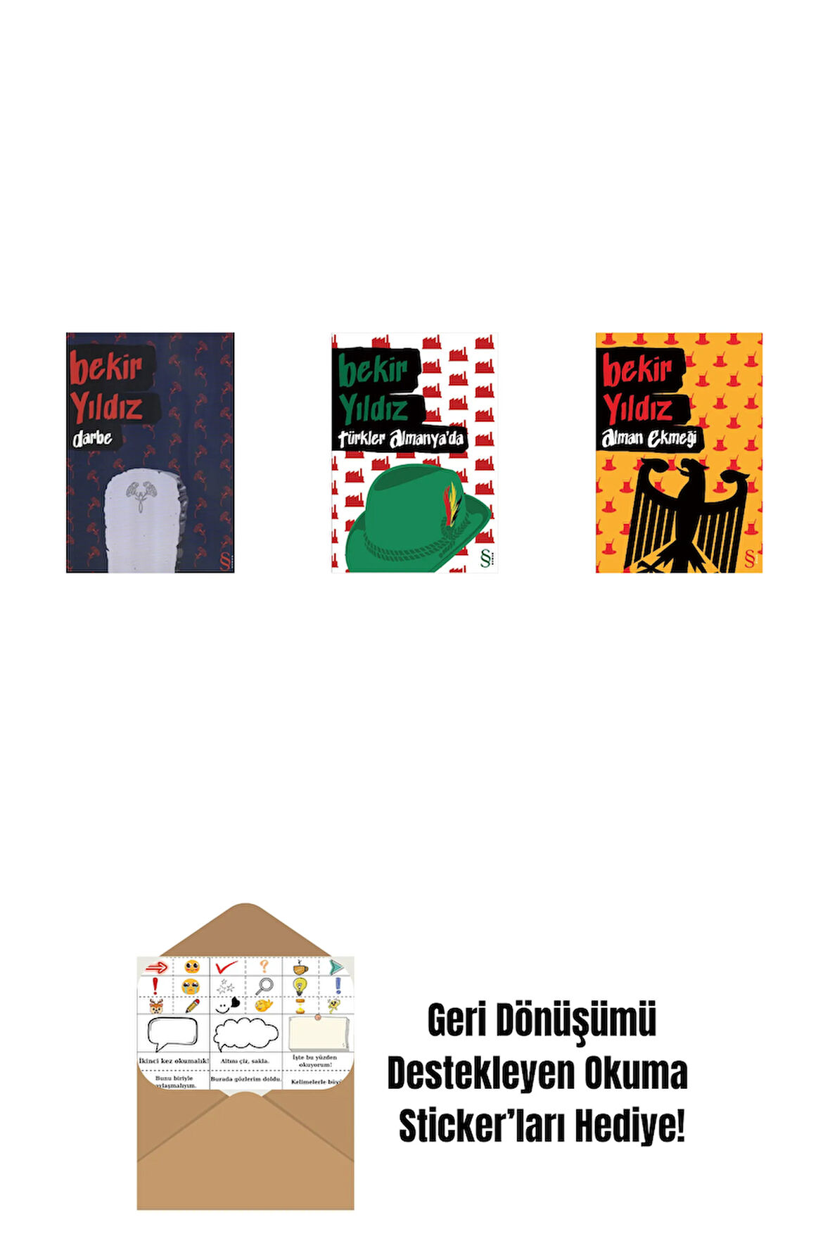 Darbe + Türkler Almanya'da + Alman Ekmeği + Okuma Sticker'ları
