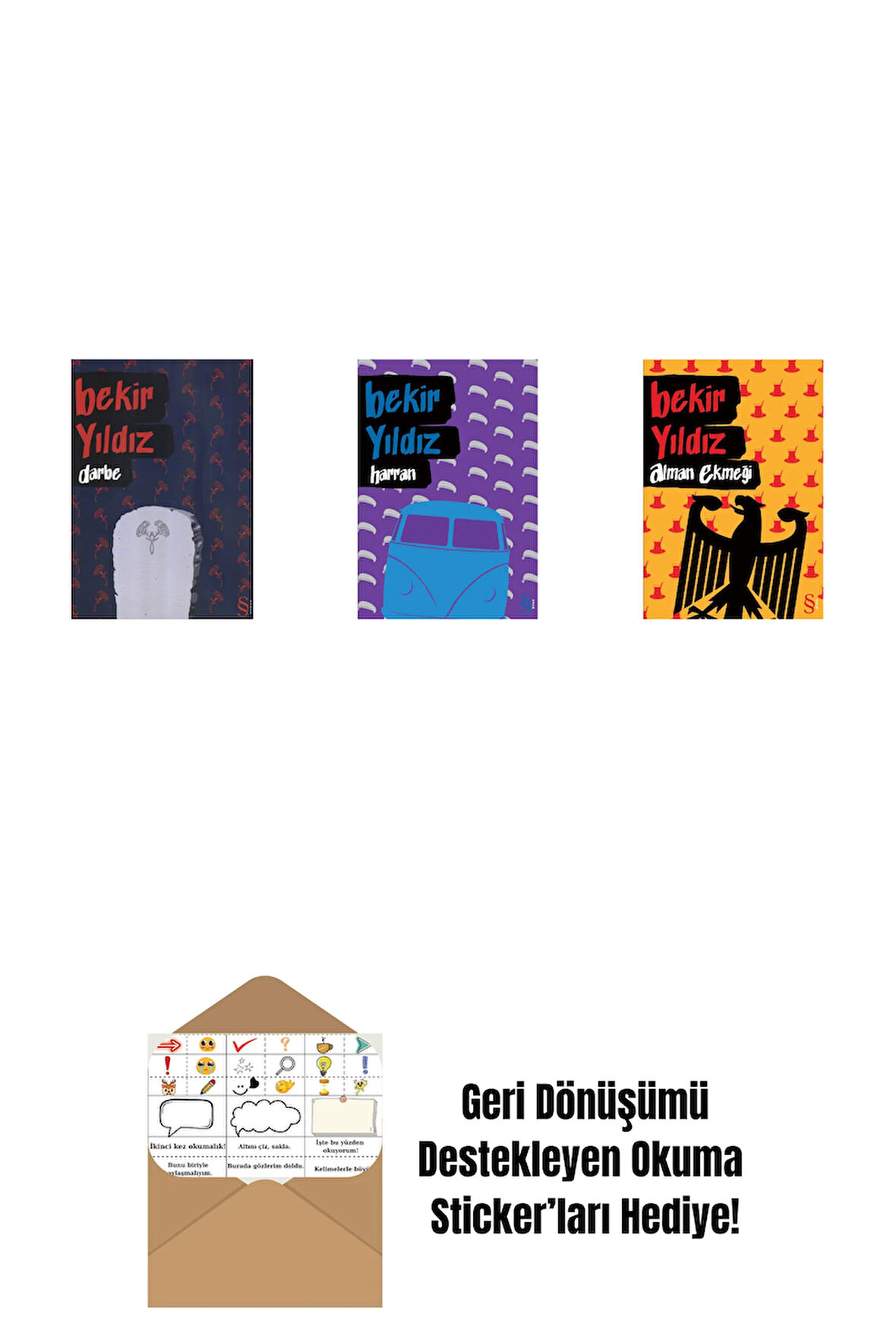 Darbe + Harran + Alman Ekmeği + Okuma Sticker'ları