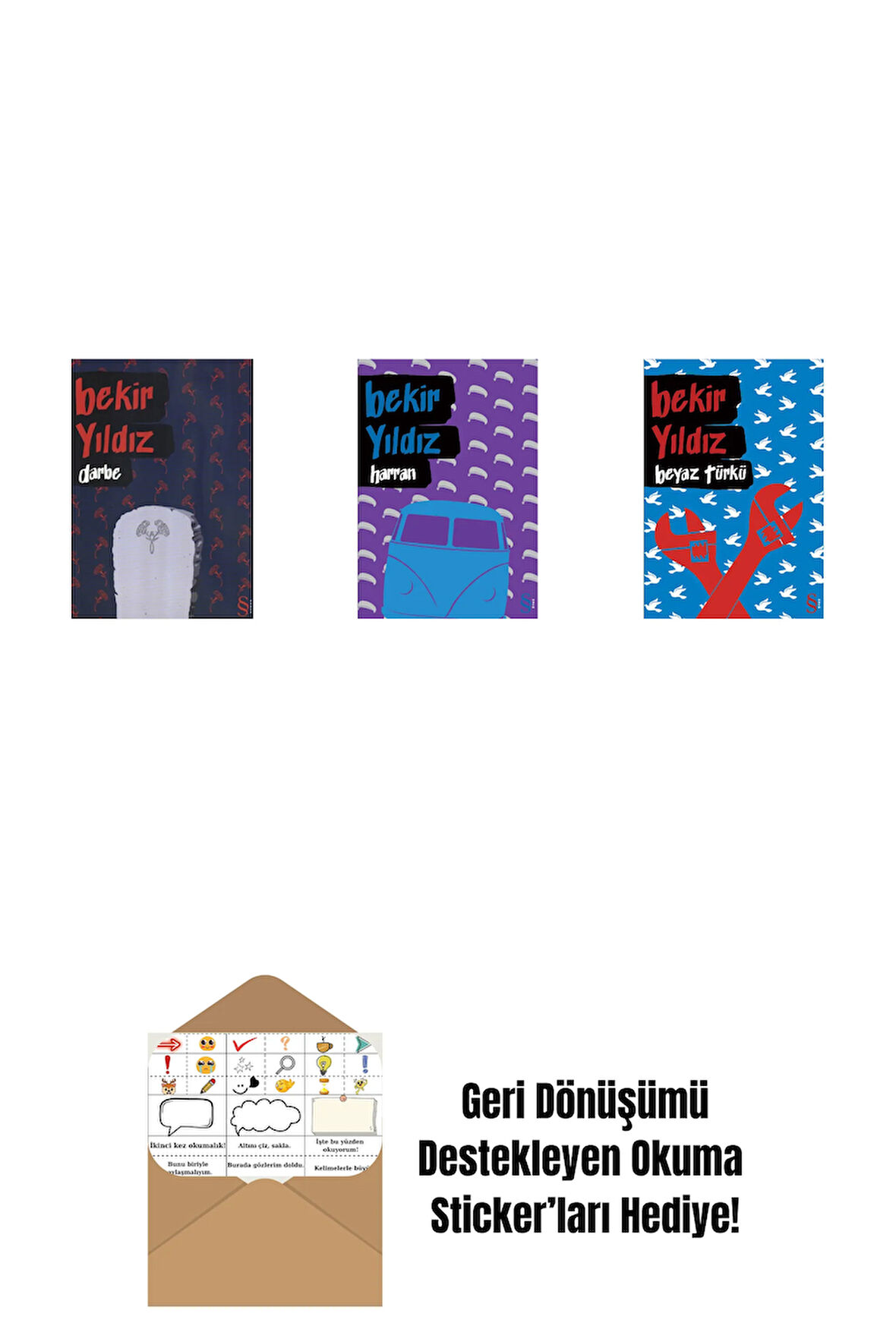 Darbe + Harran + Beyaz Türkü + Okuma Sticker'ları