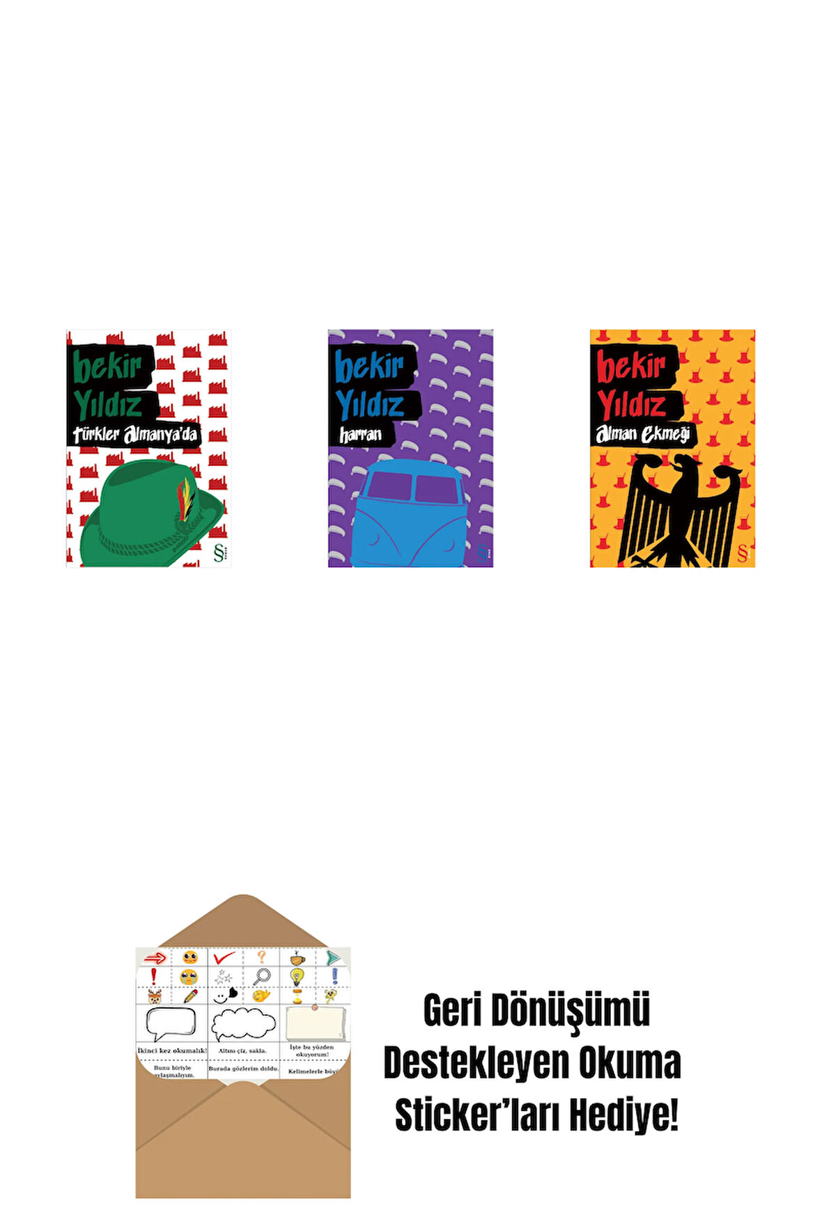 Türkler Almanya'da + Harran + Alman Ekmeği + Okuma Sticker'ları