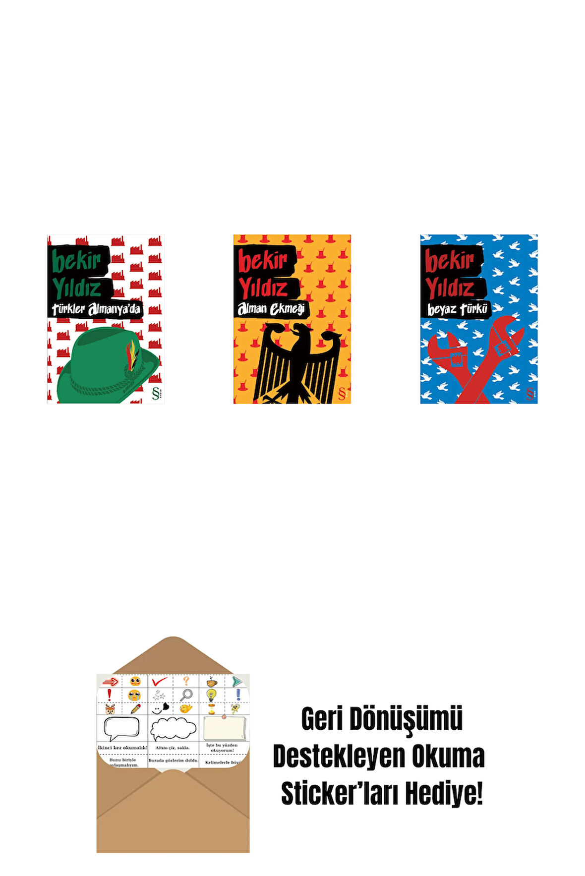 Türkler Almanya'da + Alman Ekmeği + Beyaz Türkü + Okuma Sticker'ları