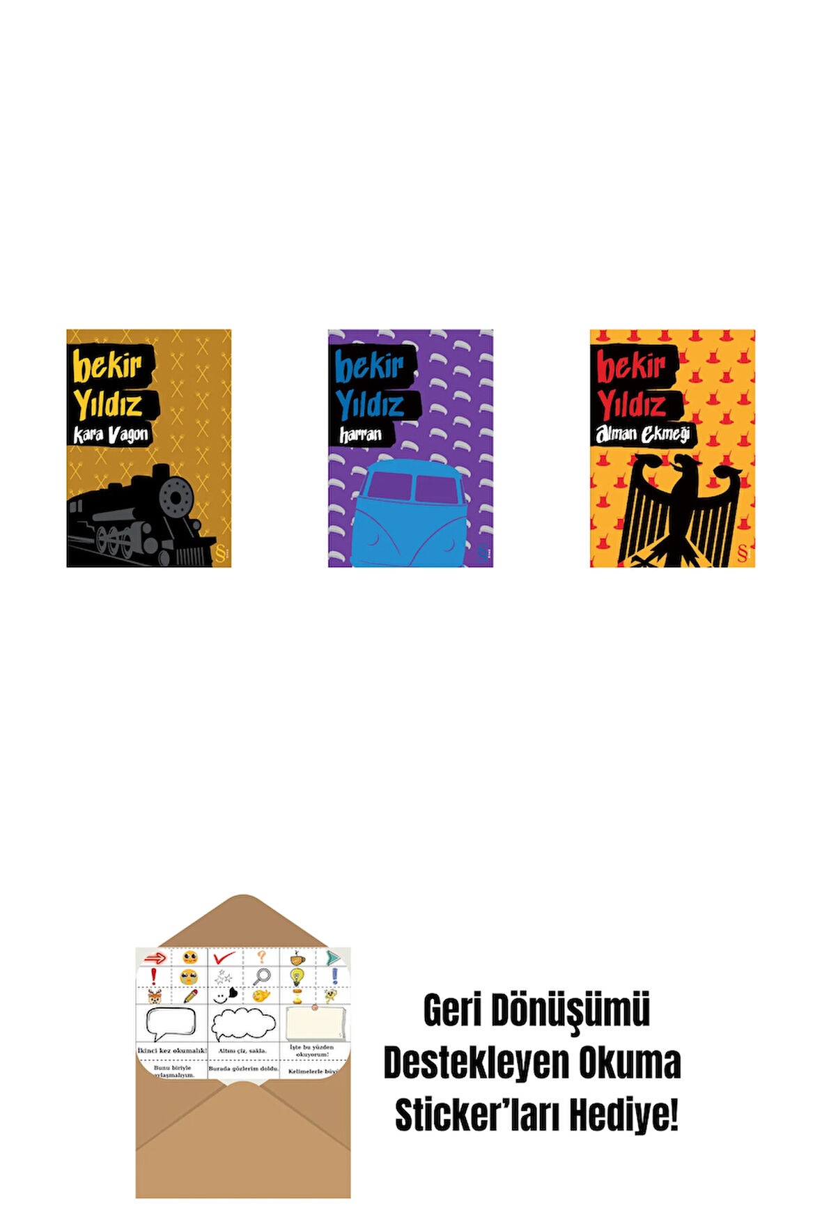 Kara Vagon + Harran + Alman Ekmeği + Okuma Sticker'ları