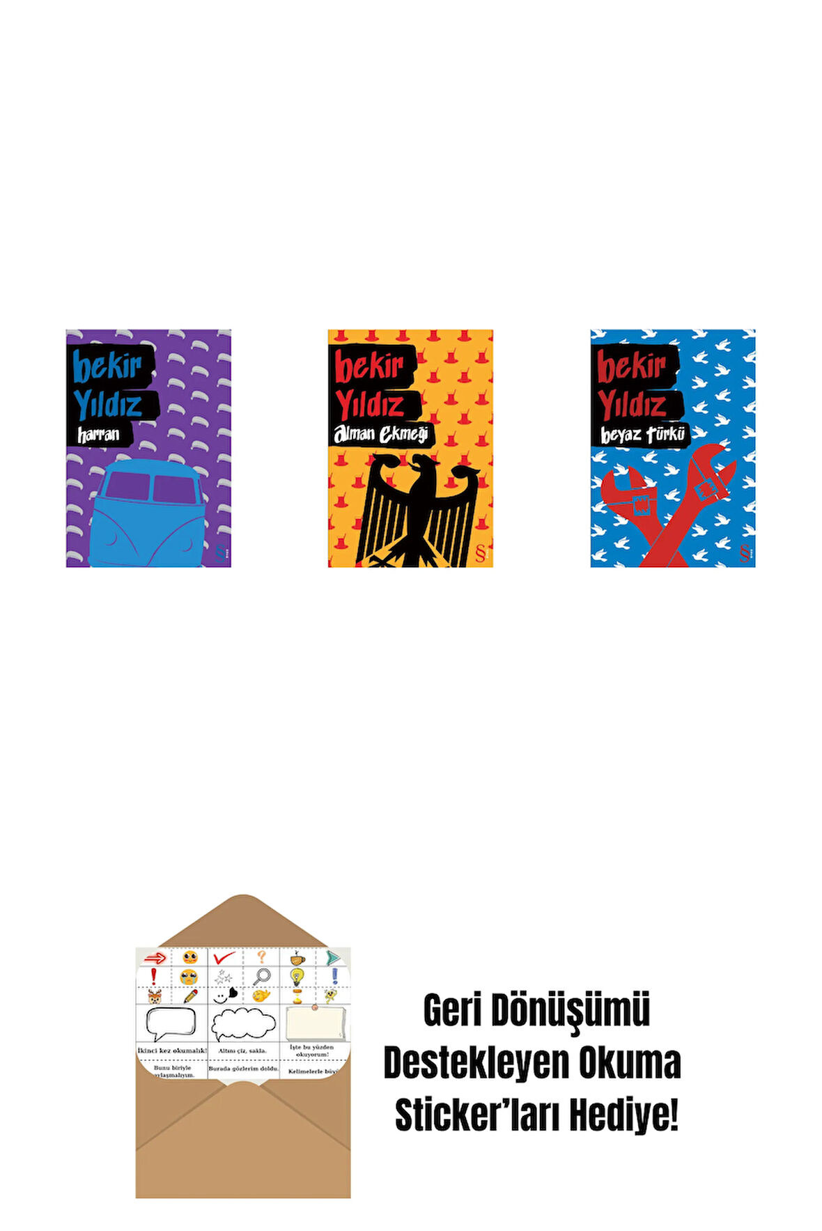 Harran + Alman Ekmeği + Beyaz Türkü + Okuma Sticker'ları