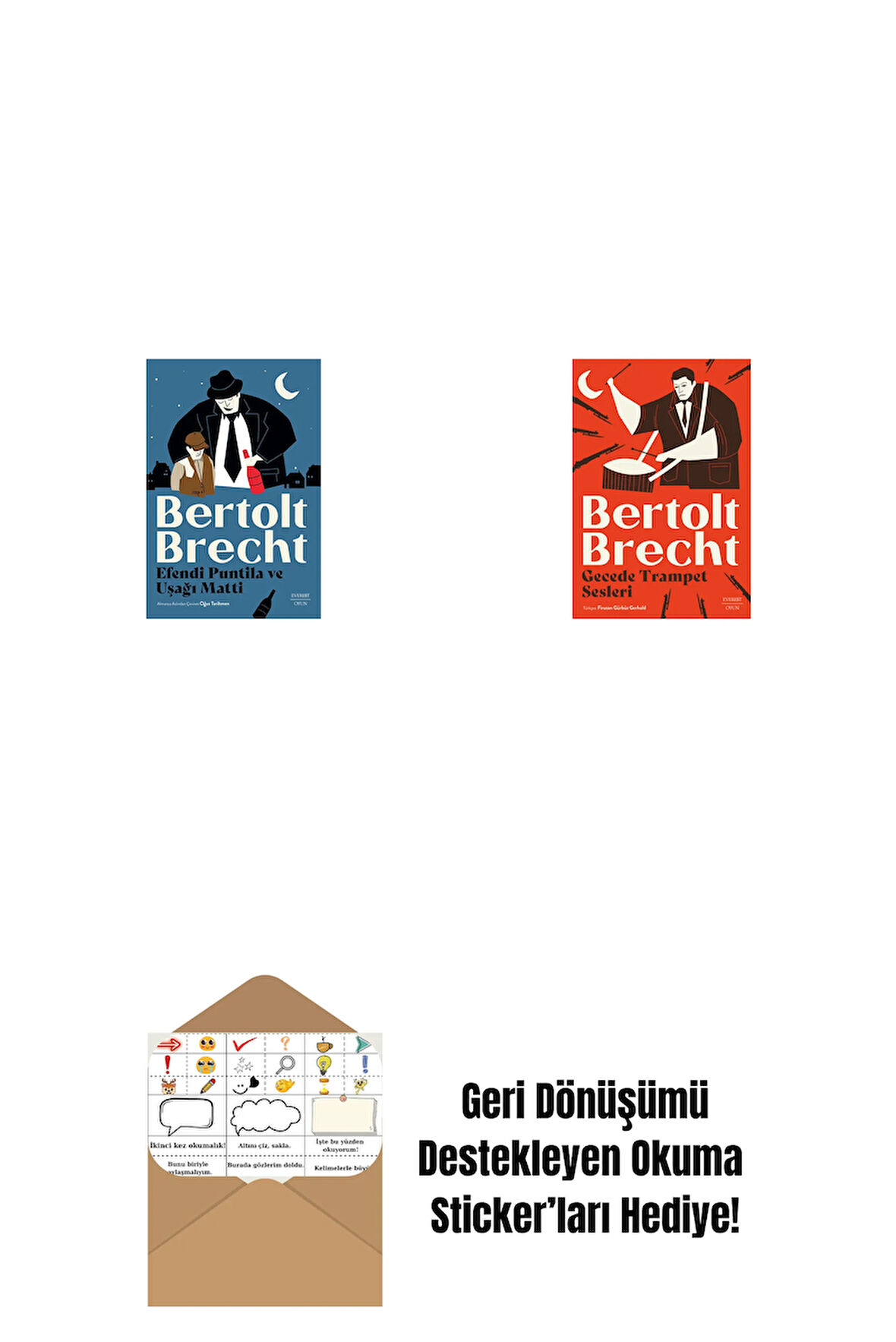 Efendi Puntila ve  Uşağı Matti + Gecede Trampet Sesleri + Okuma Sticker'ları