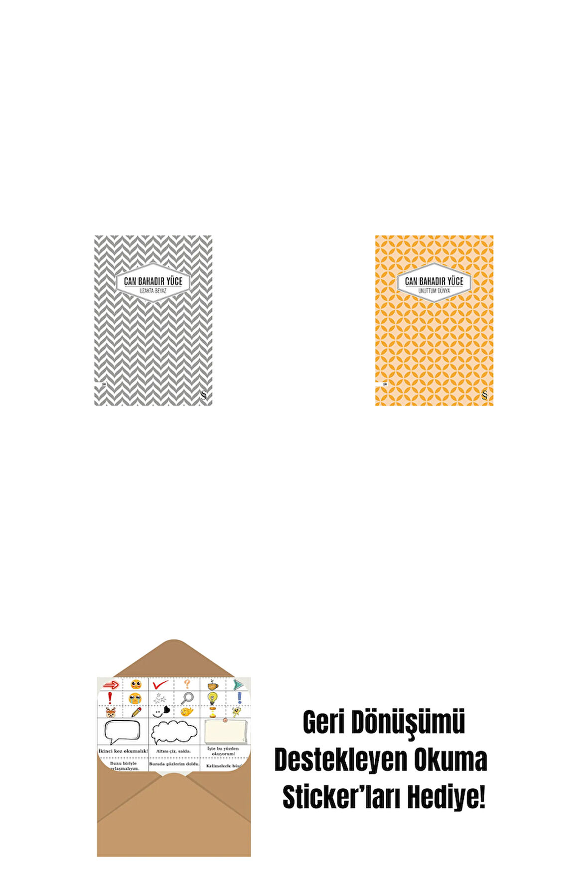 Uzakta Beyaz + Unuttum Dünya + Okuma Sticker'ları