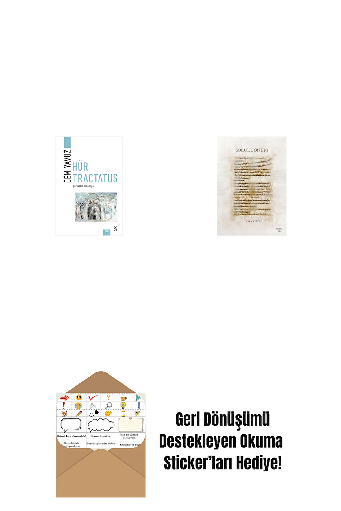 Hür Tractatus + Solukdönüm + Okuma Sticker'ları