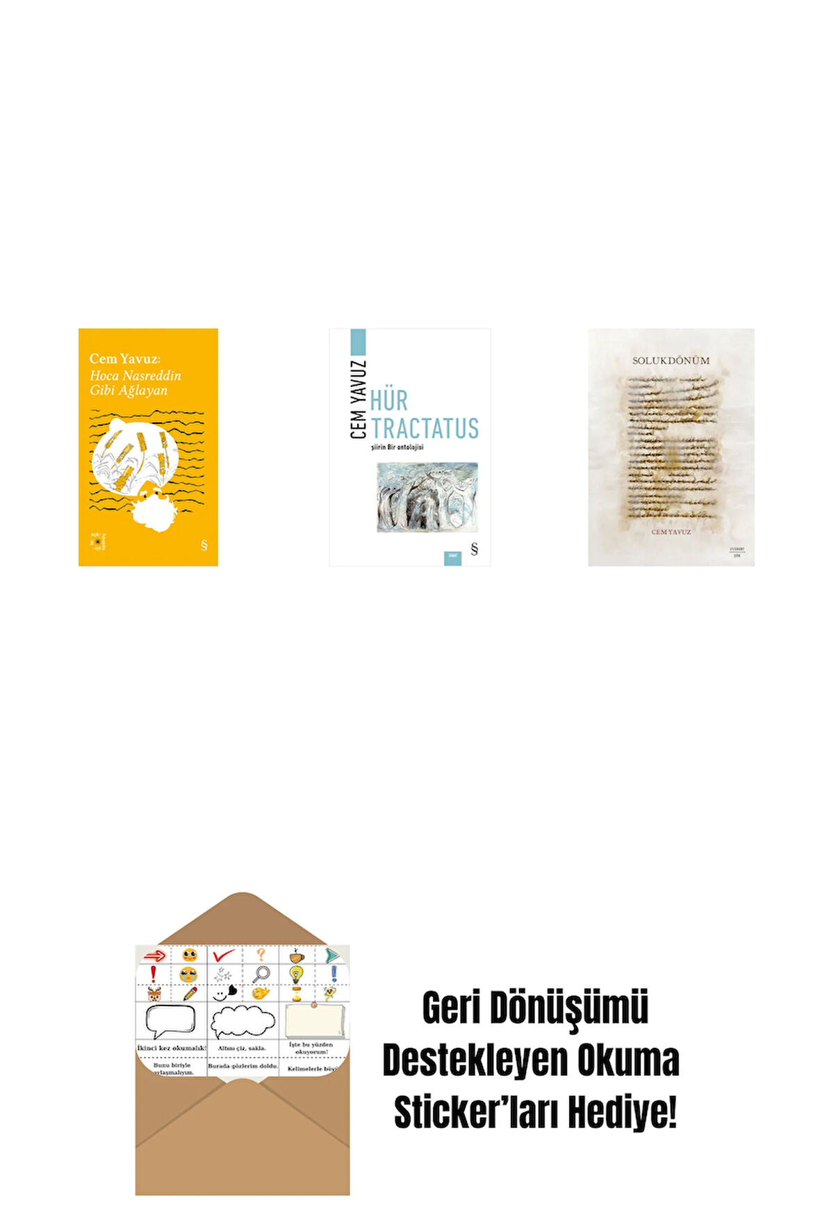 Everest Açıkhava 38 - Hoca Nasreddin Gibi Ağlayan + Hür Tractatus + Solukdönüm + Okuma Sticker'ları